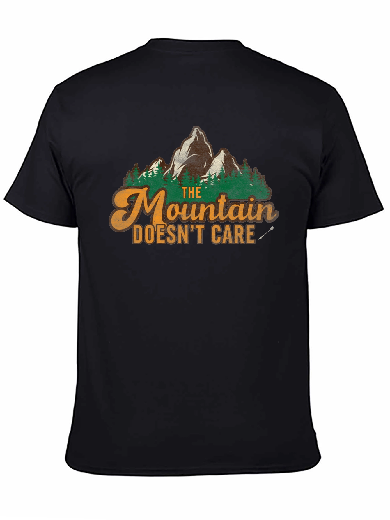The Mountain Doesnt Care Graphic Tee
