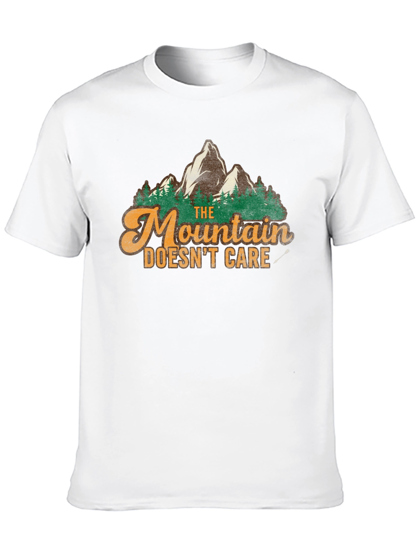 The Mountain Doesnt Care Graphic Tee