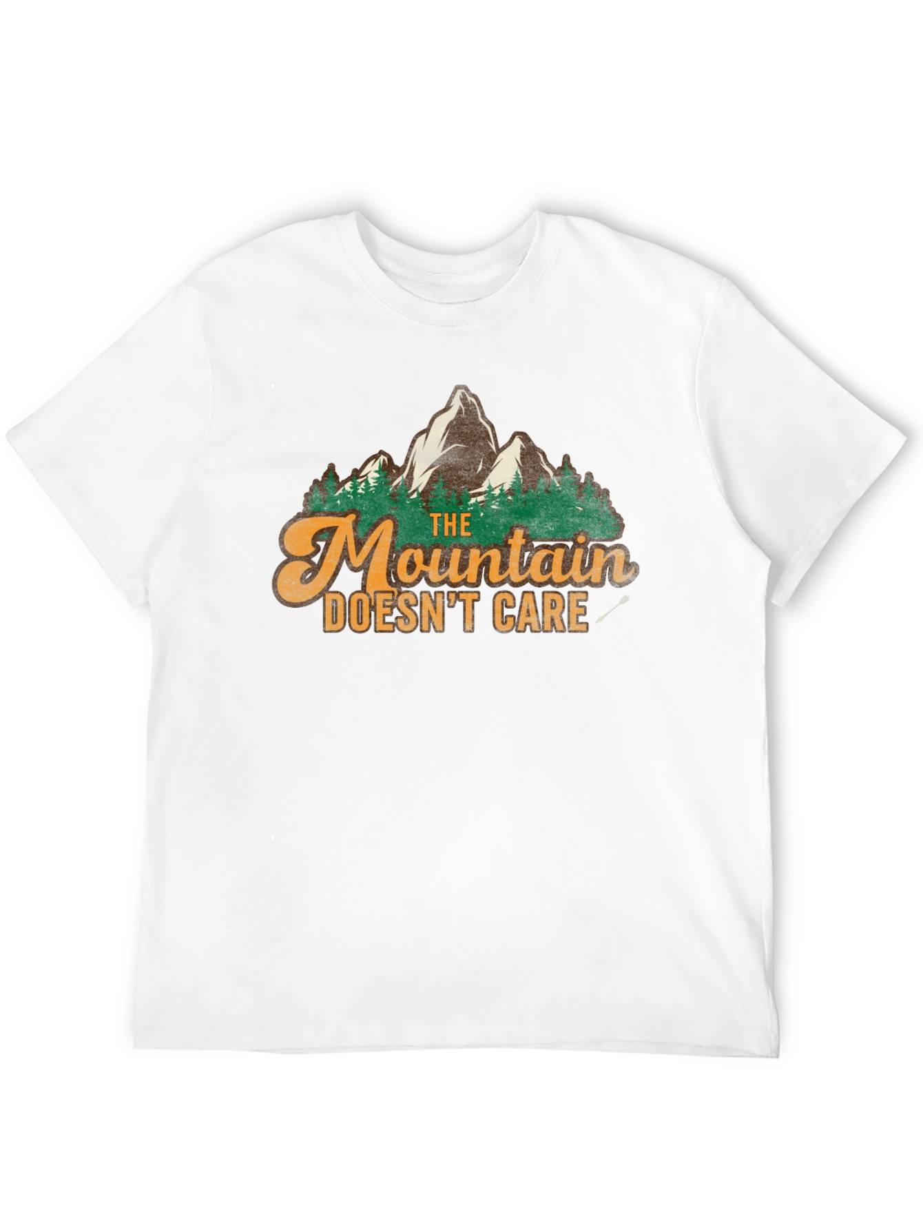 The Mountain Doesnt Care Graphic Tee