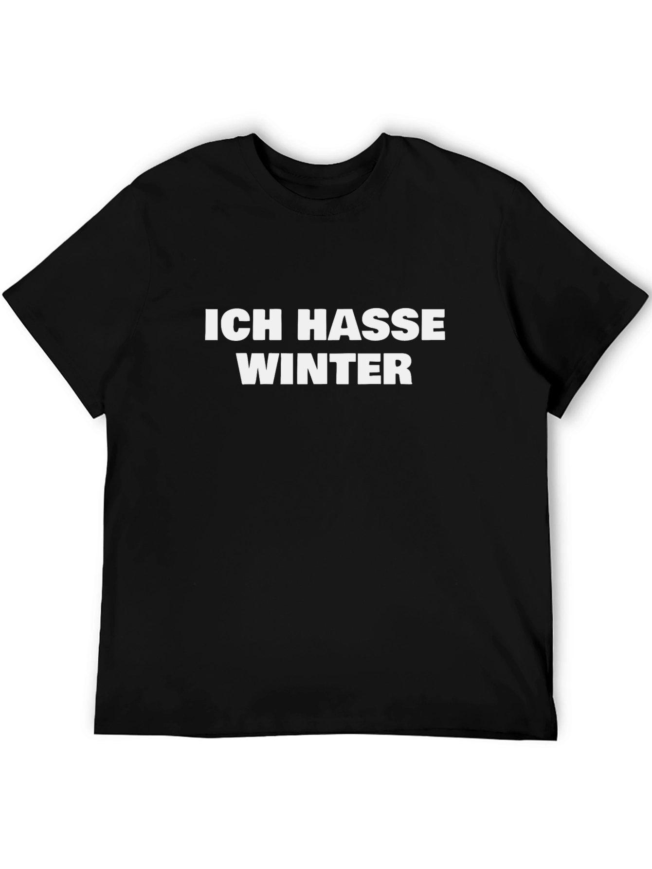 Ich Hasse Winter Black T-Shirt