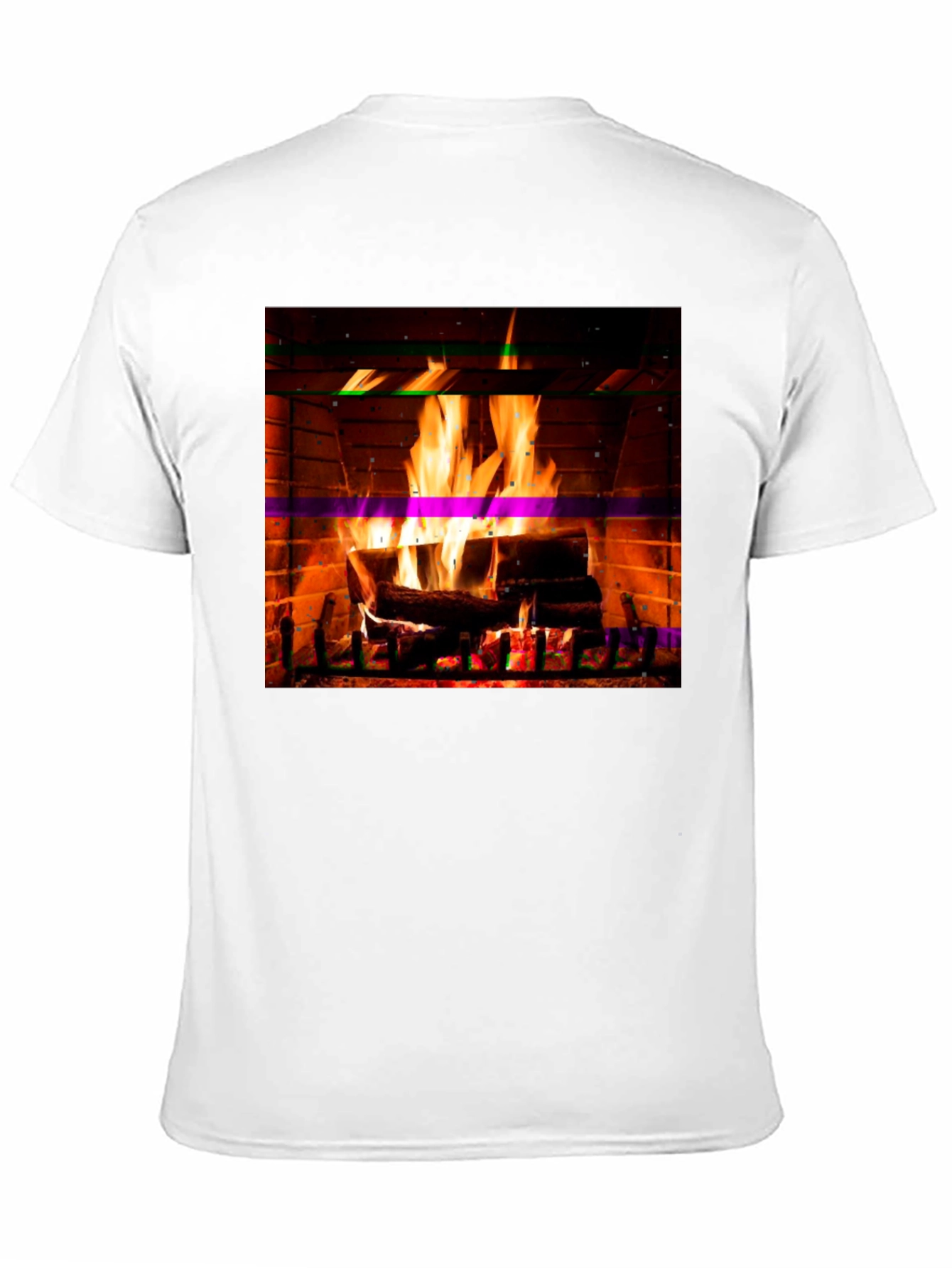 Cozy Fireplace Graphic T-Shirt