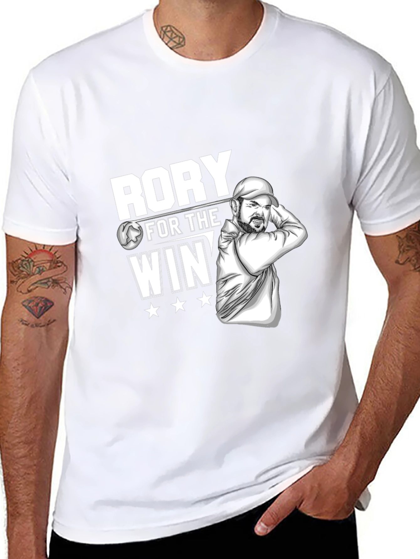 Rory For The Win Black T-Shirt