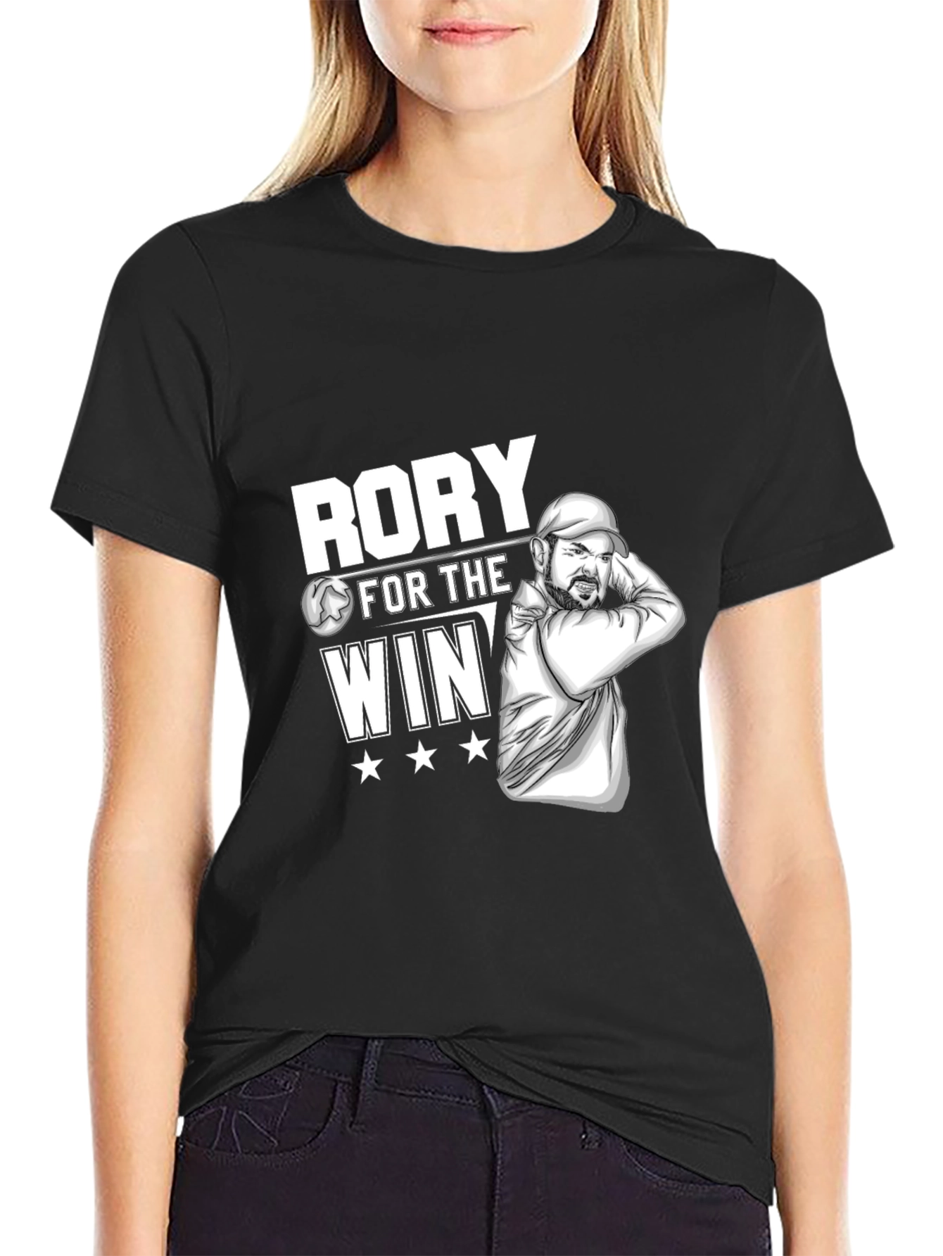 Rory For The Win Black T-Shirt
