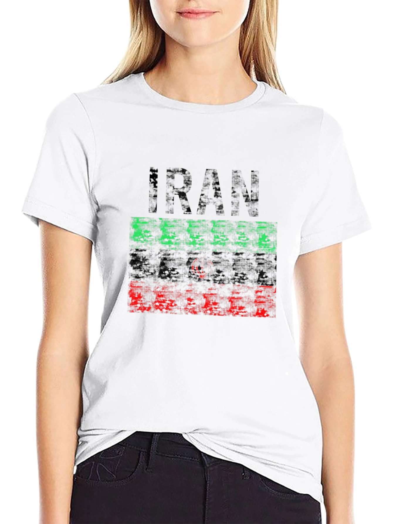 Iran Flag T-Shirt - Distressed Graphic Tee