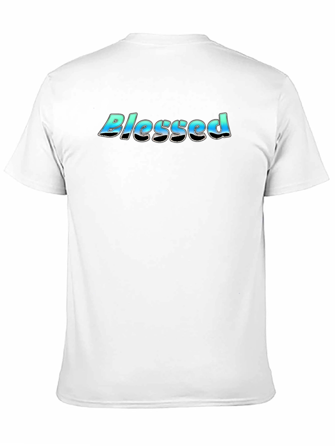 Blessed Graphic Print Black T-Shirt