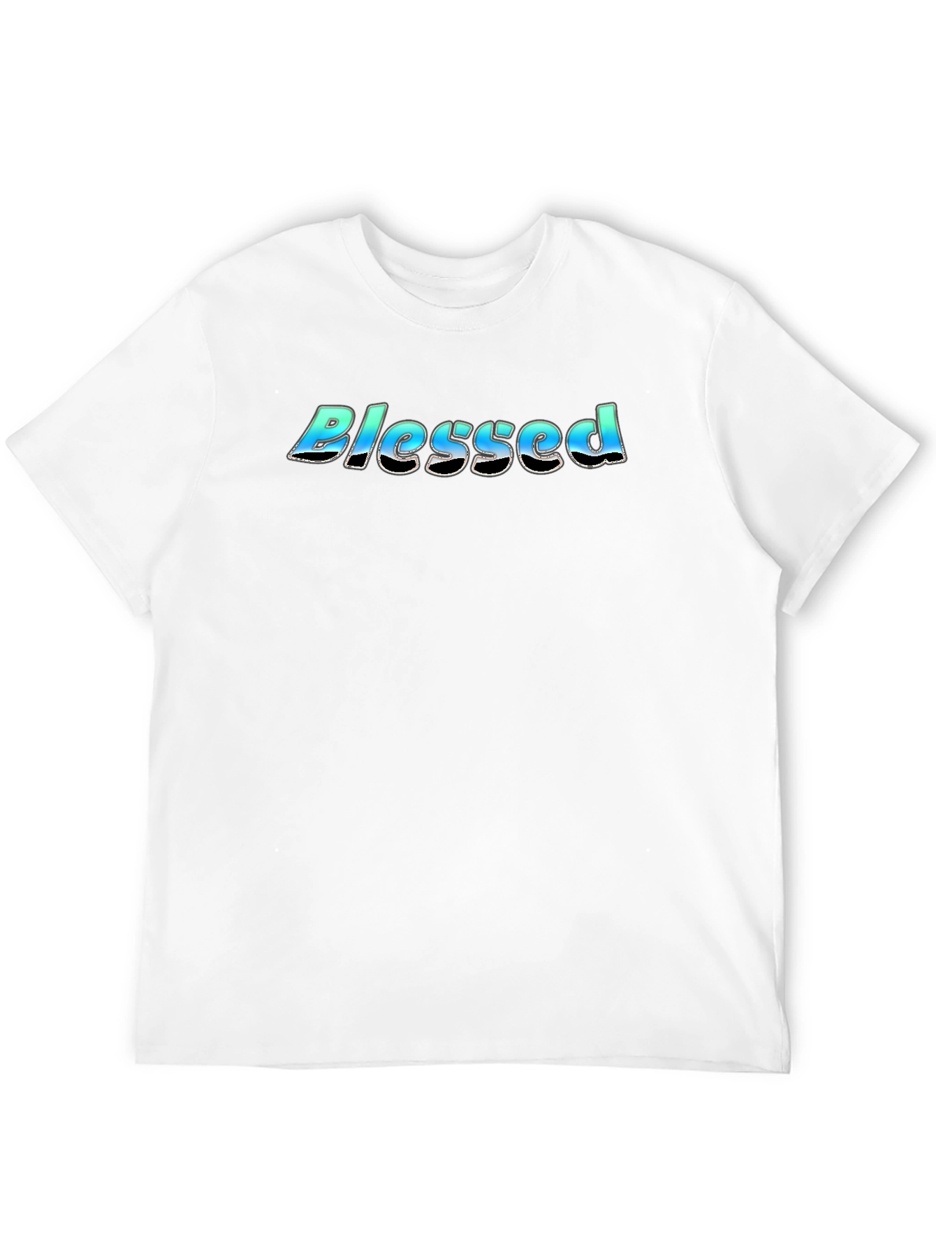 Blessed Graphic Print Black T-Shirt