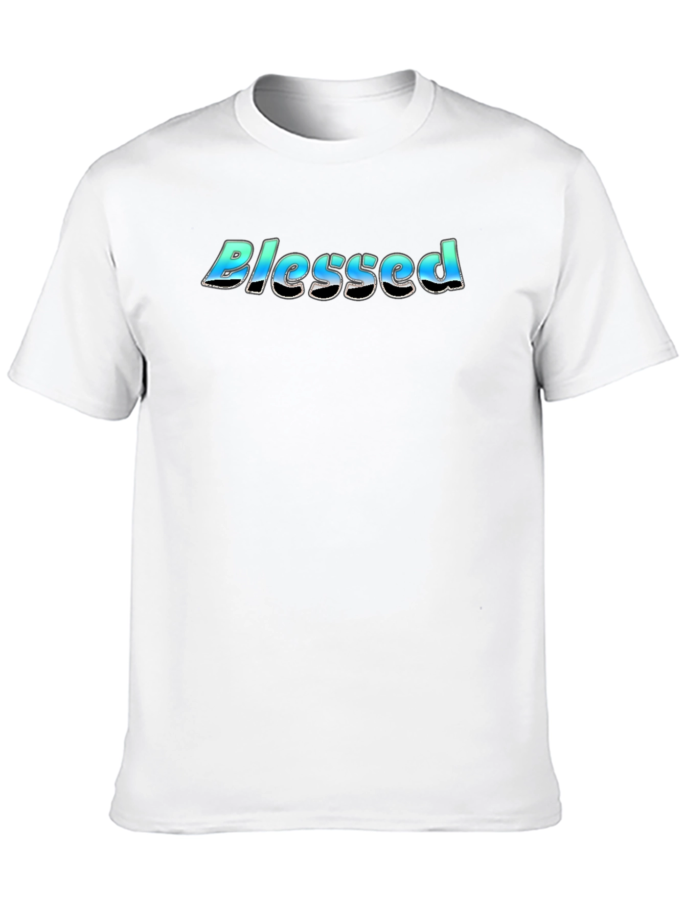 Blessed Graphic Print Black T-Shirt