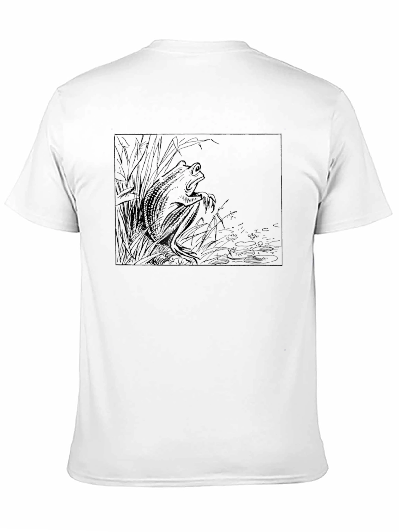 Mens Black Graphic T-Shirt - Alligator Design