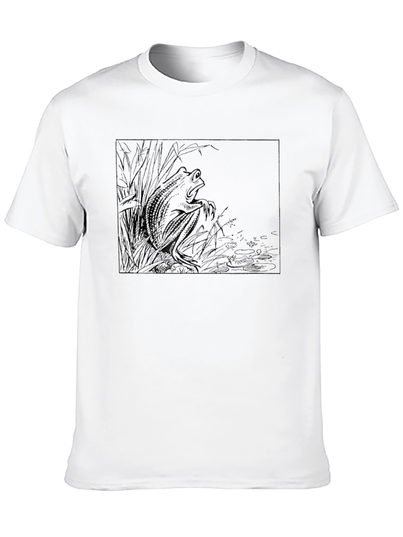 Mens Black Graphic T-Shirt - Alligator Design