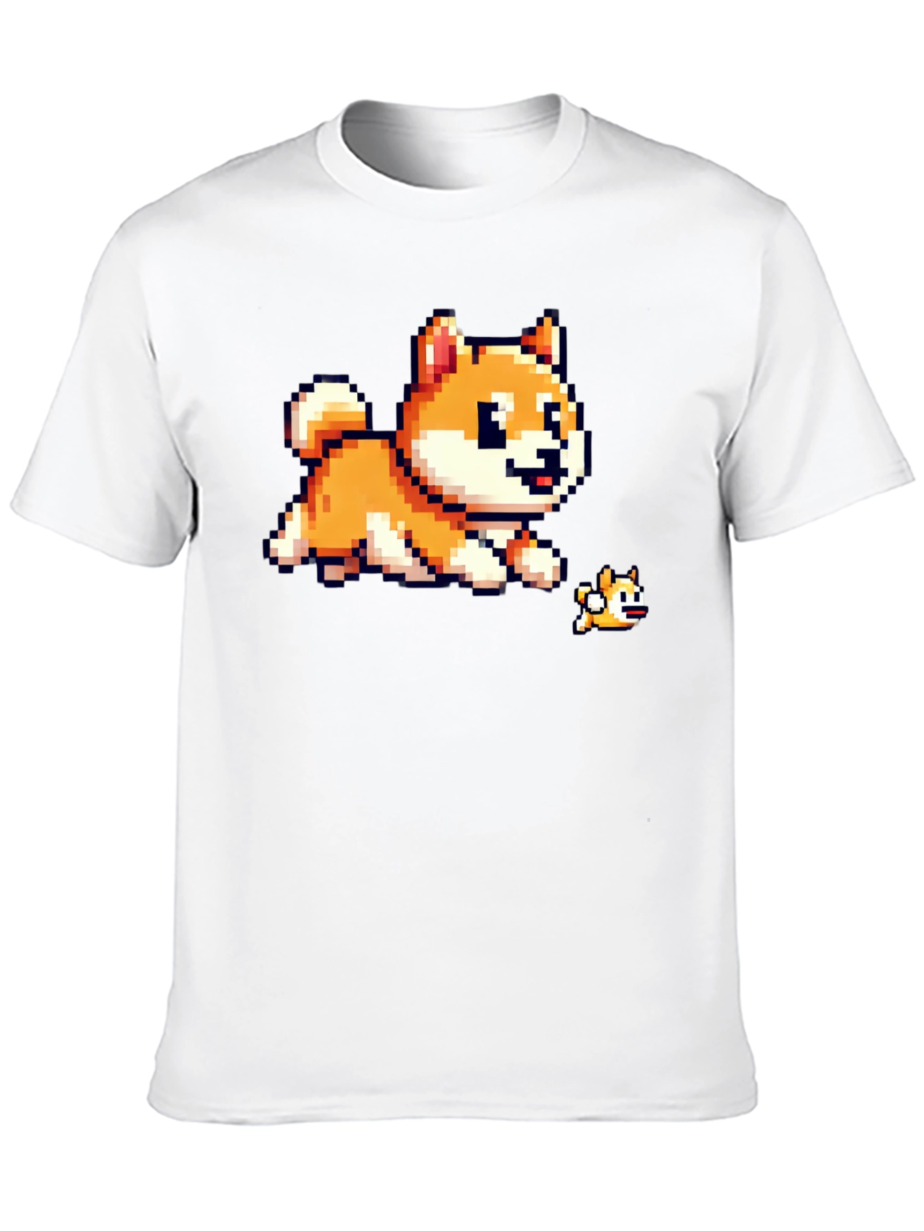 Pixel Dog T-Shirt - Shiba Inu