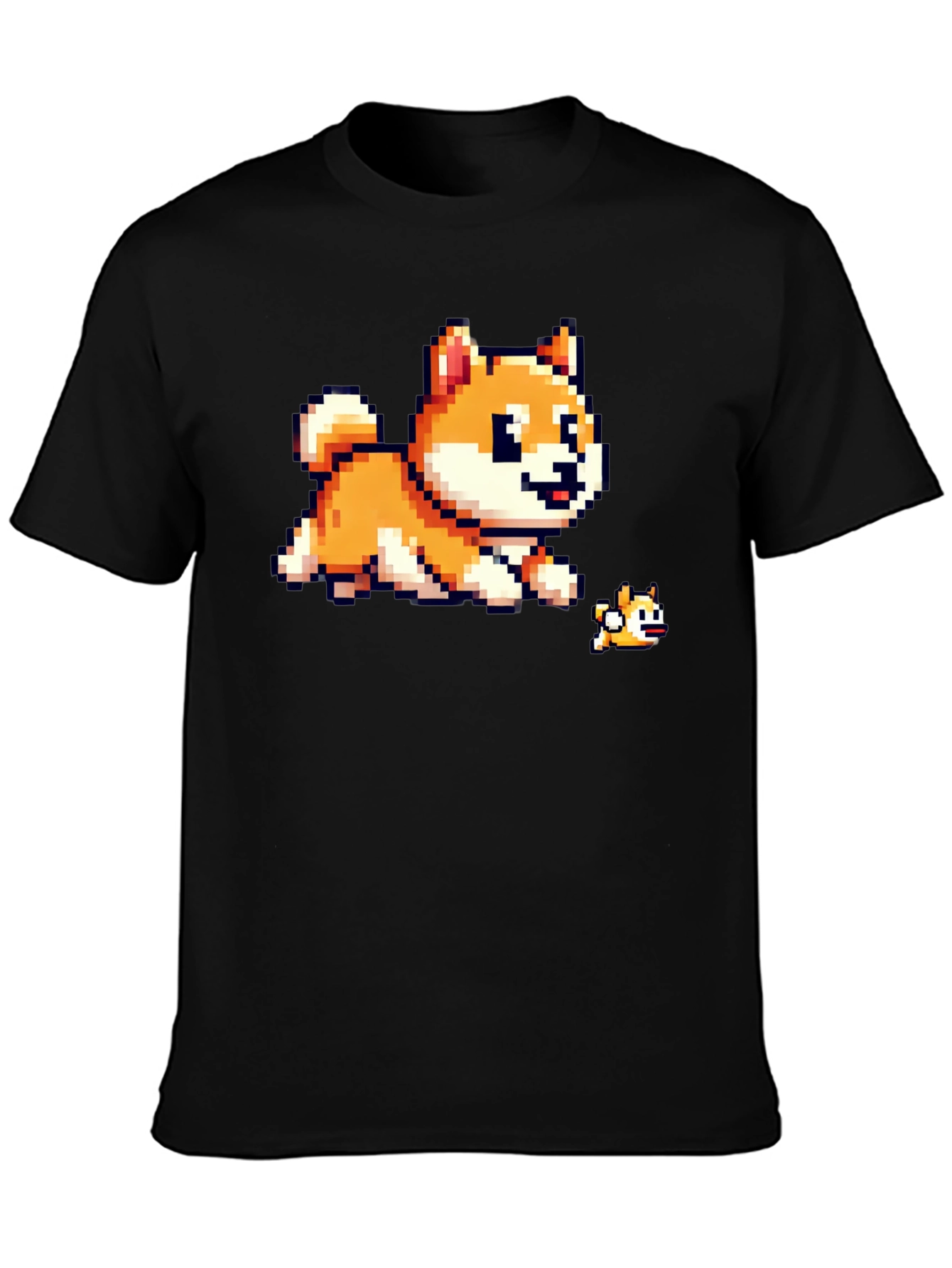 Pixel Dog T-Shirt - Shiba Inu
