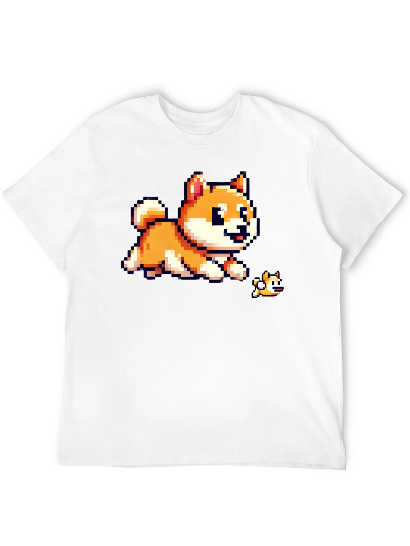 Pixel Dog T-Shirt - Shiba Inu