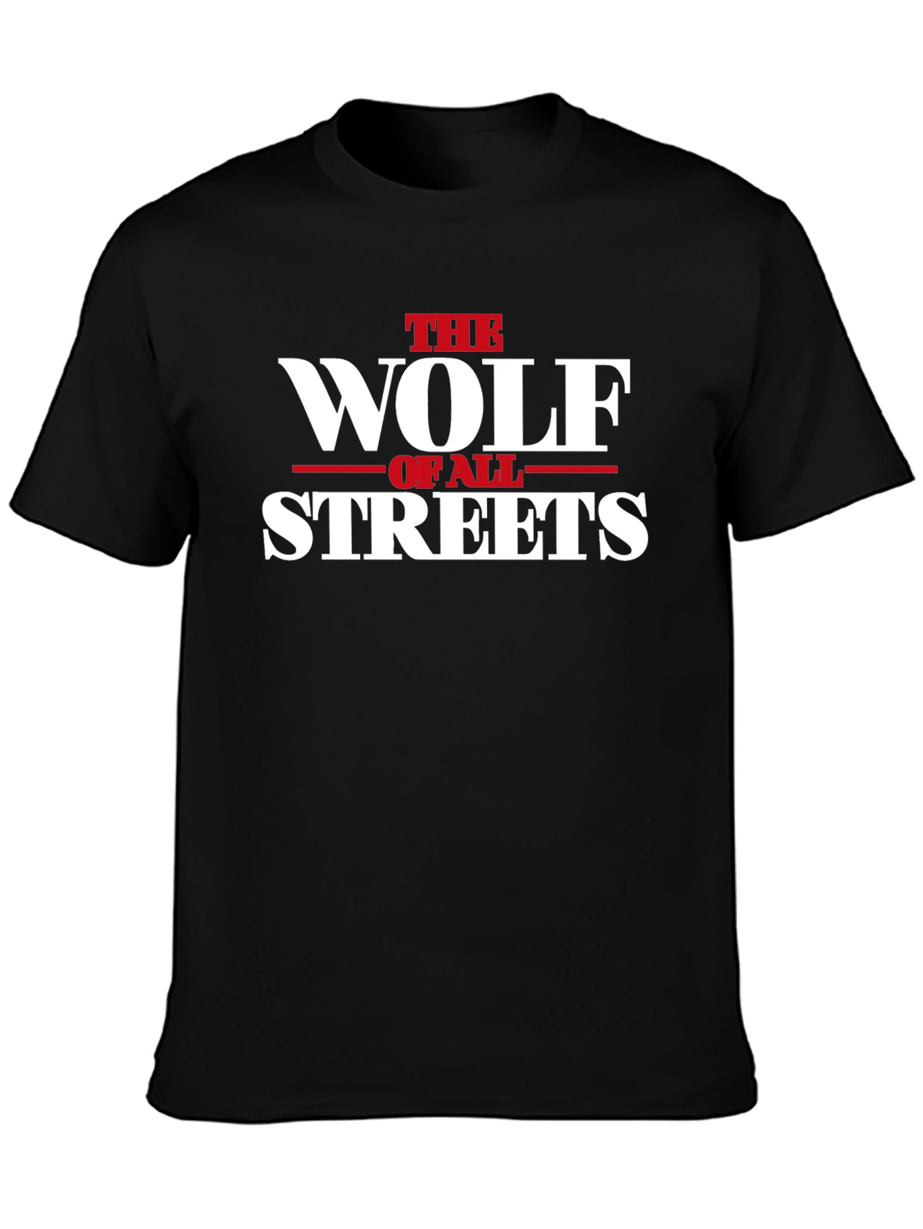 The Wolf Of All Streets Black T-Shirt