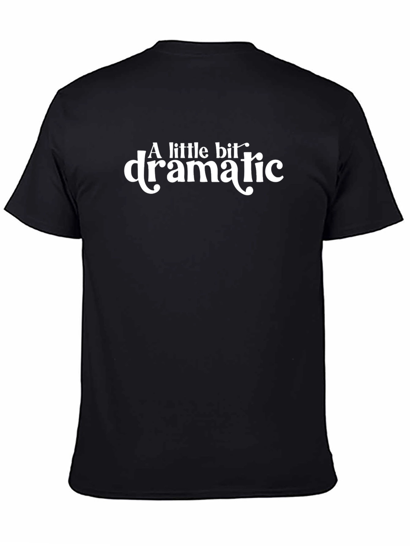 A Little Bit Dramatic Graphic Tee - Black