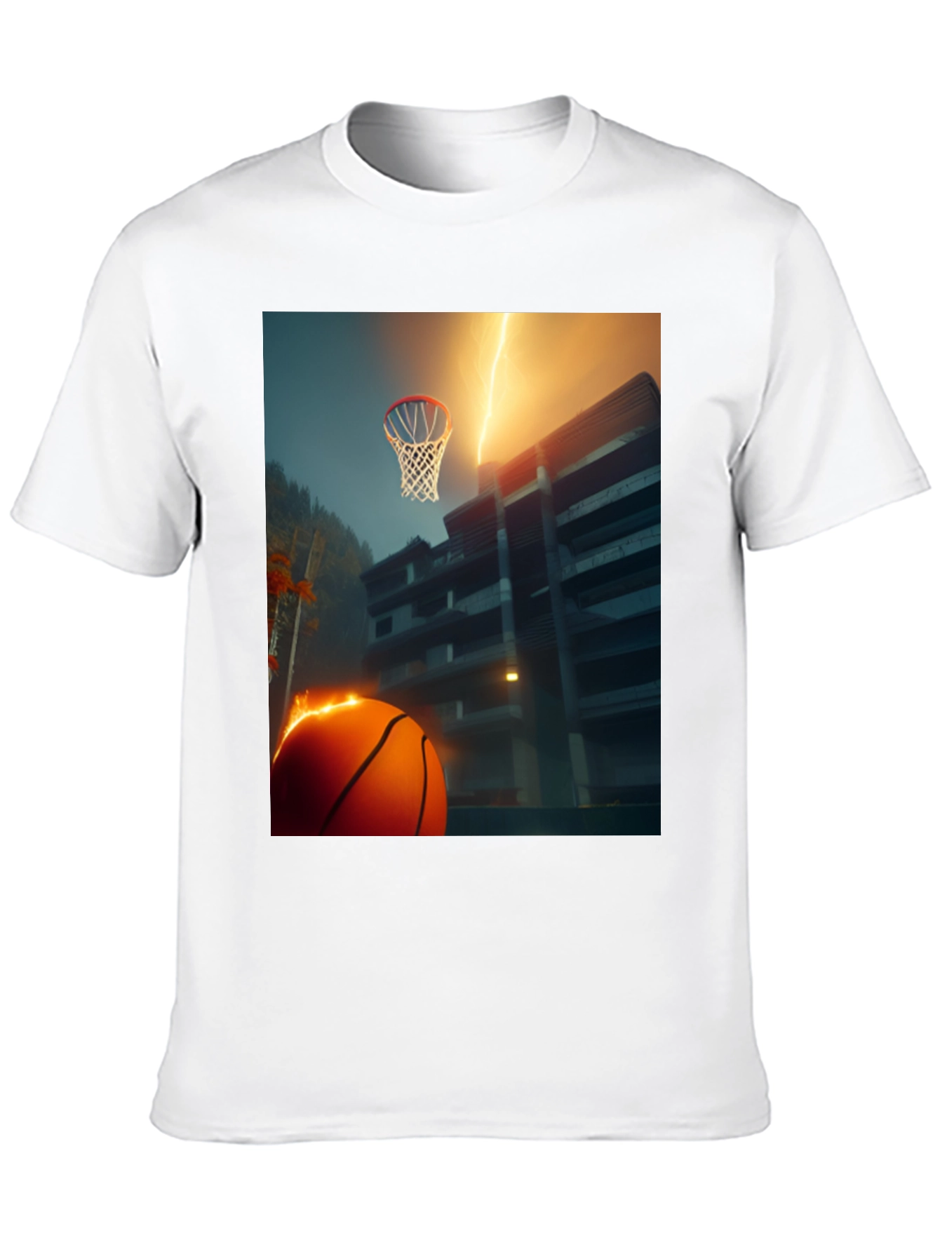 Basketball Lightning T-Shirt