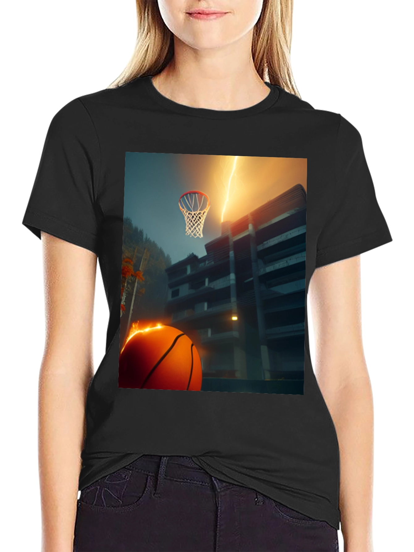 Basketball Lightning T-Shirt