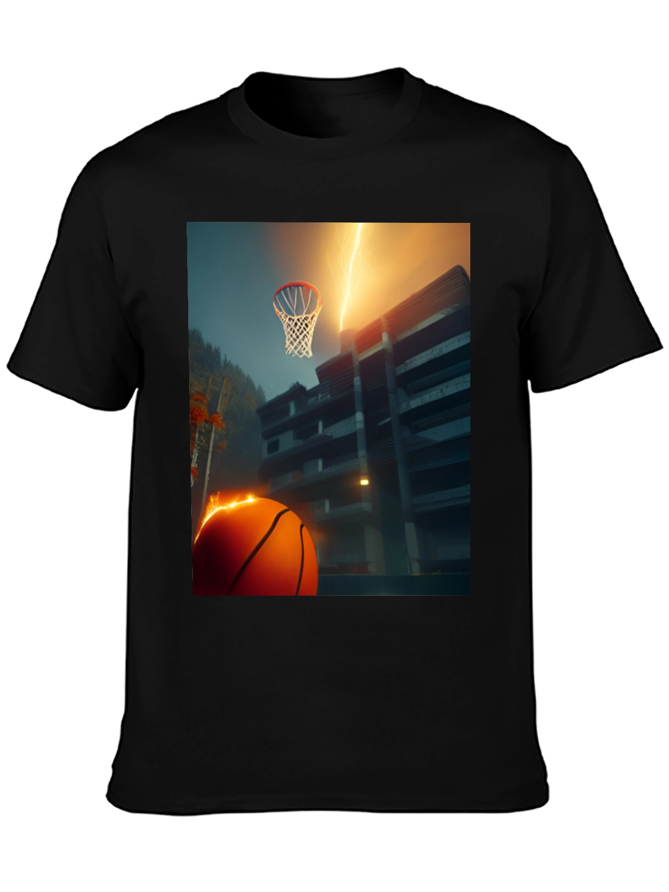 Basketball Lightning T-Shirt