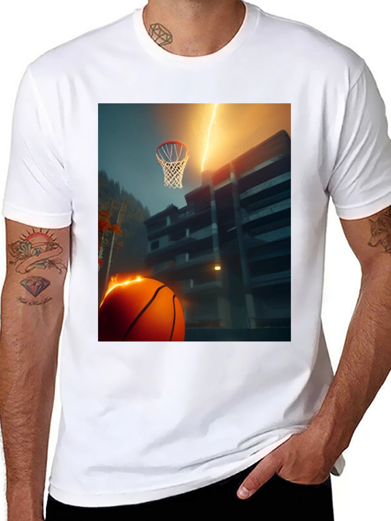 Basketball Lightning T-Shirt