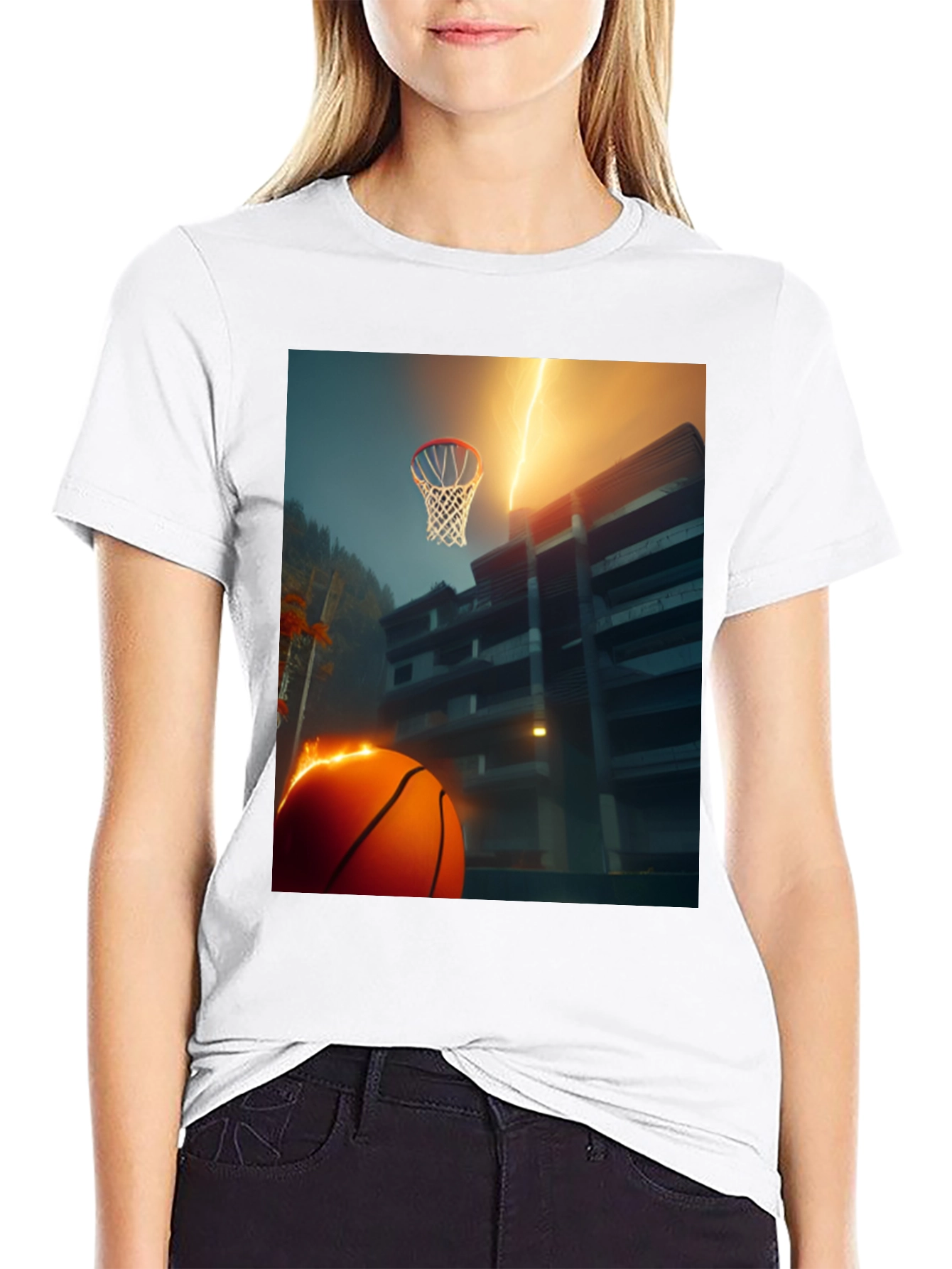 Basketball Lightning T-Shirt