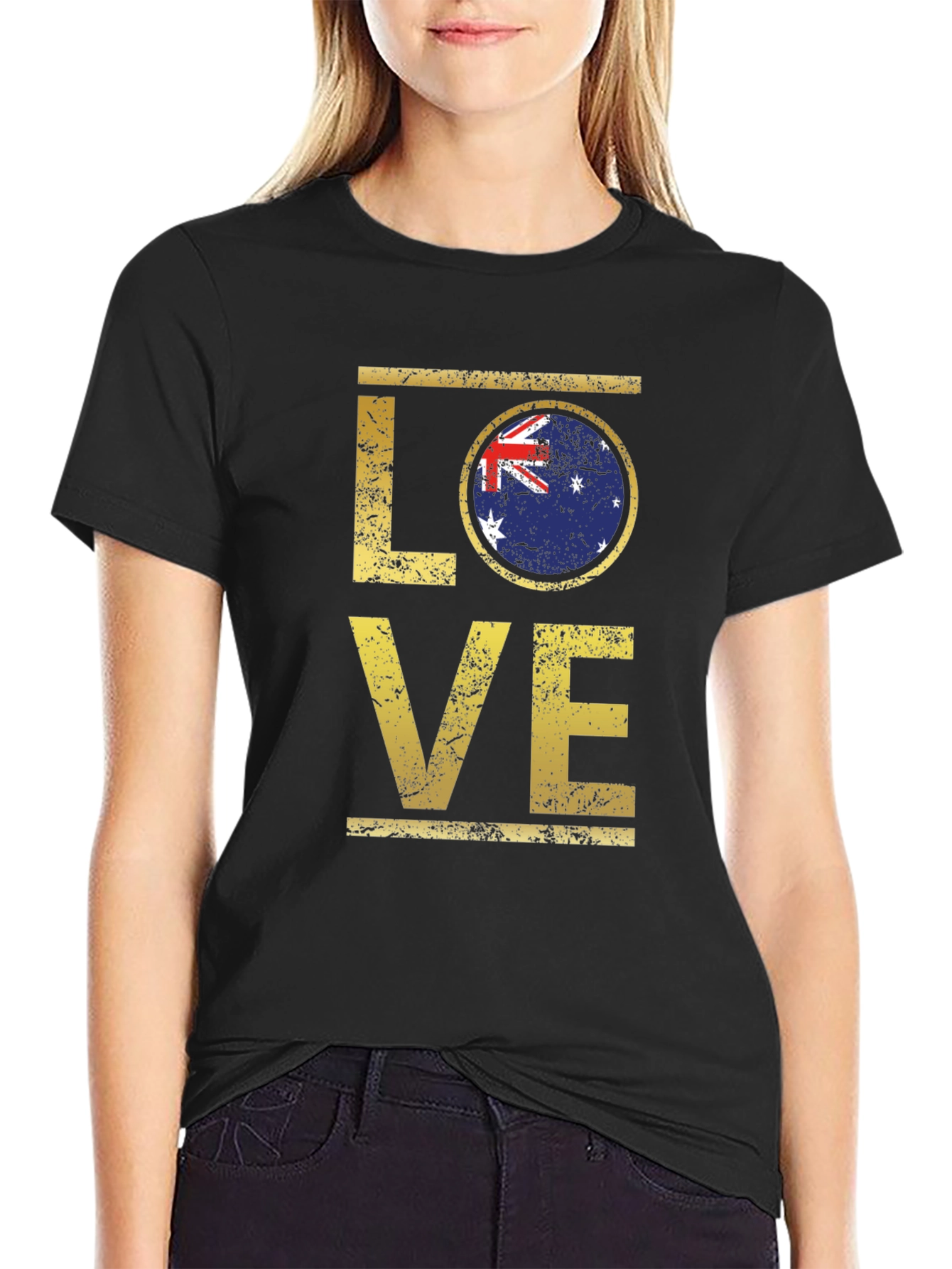 LOVE Australia Flag Graphic T-Shirt