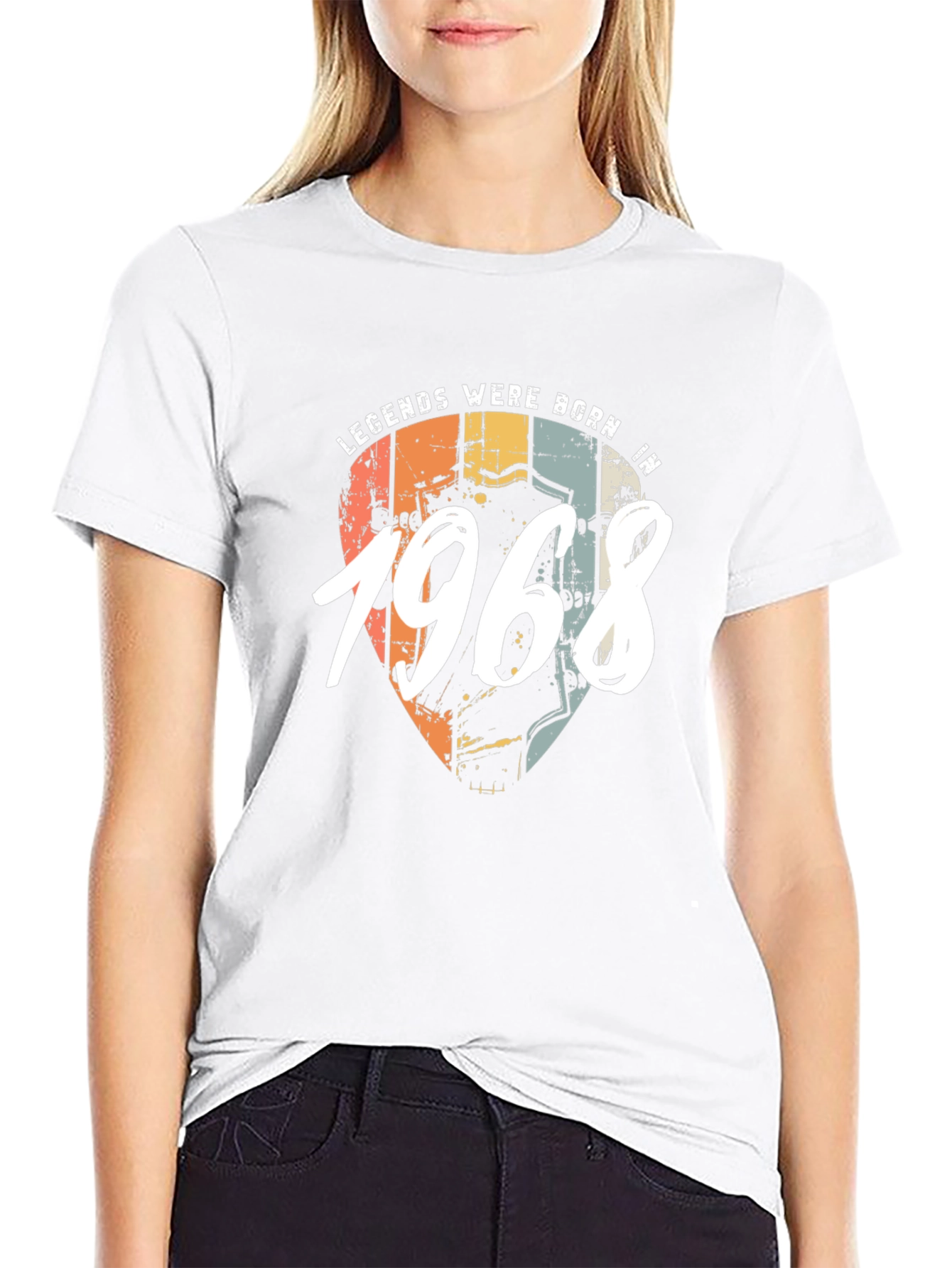 Legends Born In 1968 Black T-Shirt