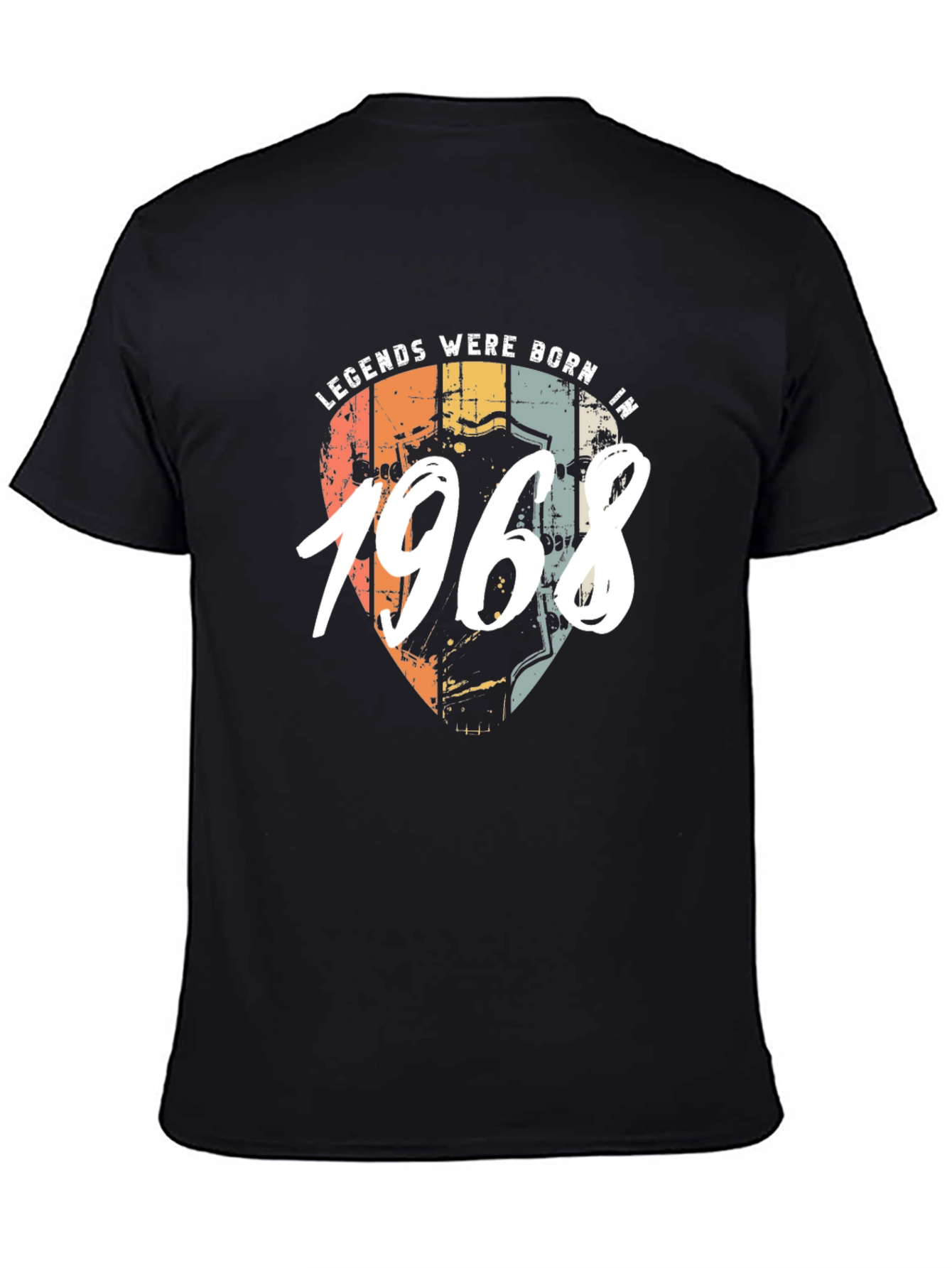 Legends Born In 1968 Black T-Shirt