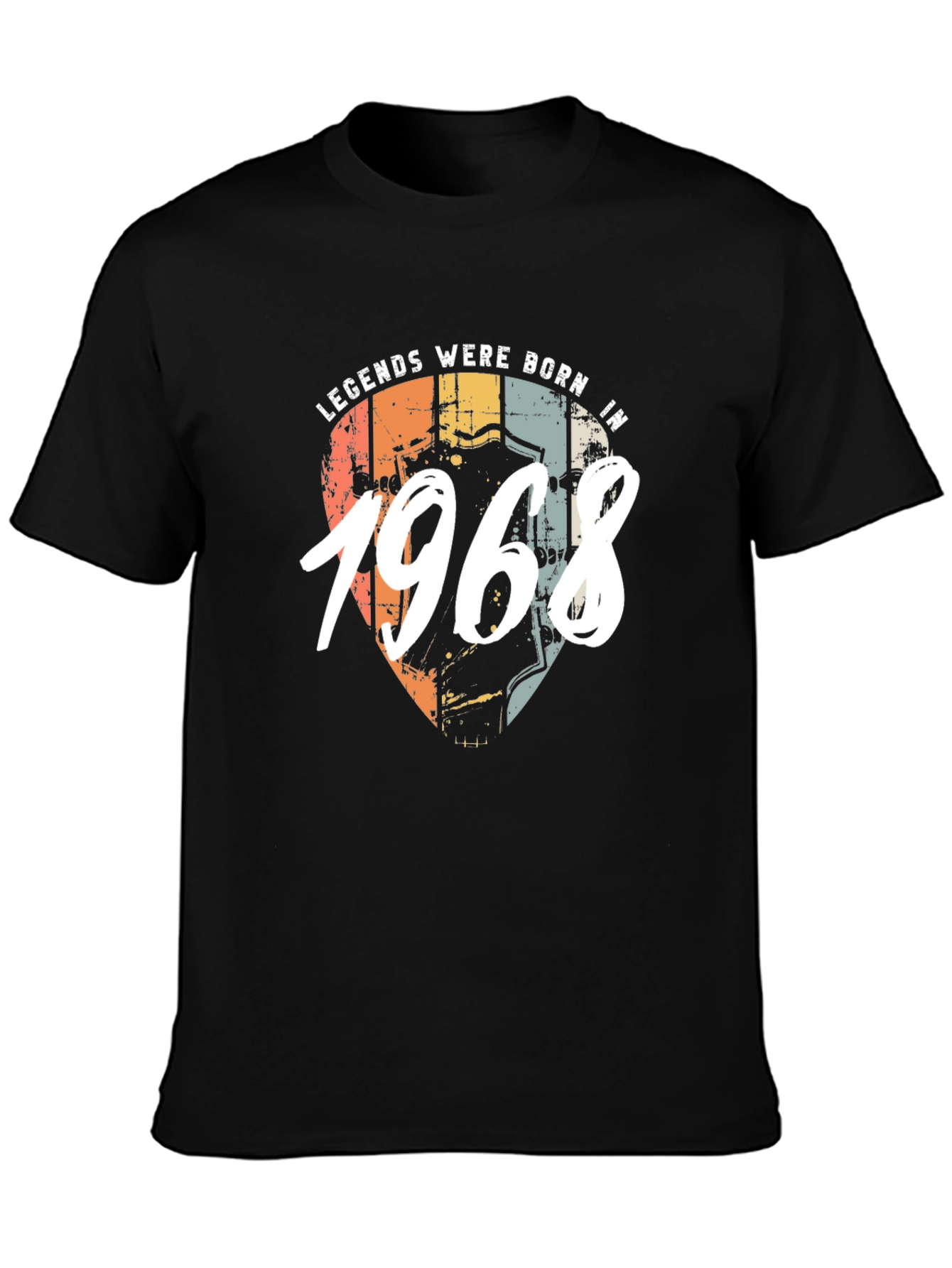 Legends Born In 1968 Black T-Shirt