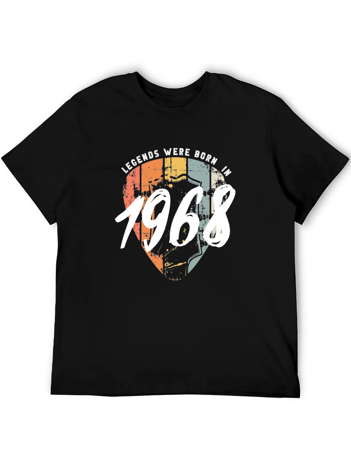 Legends Born In 1968 Black T-Shirt