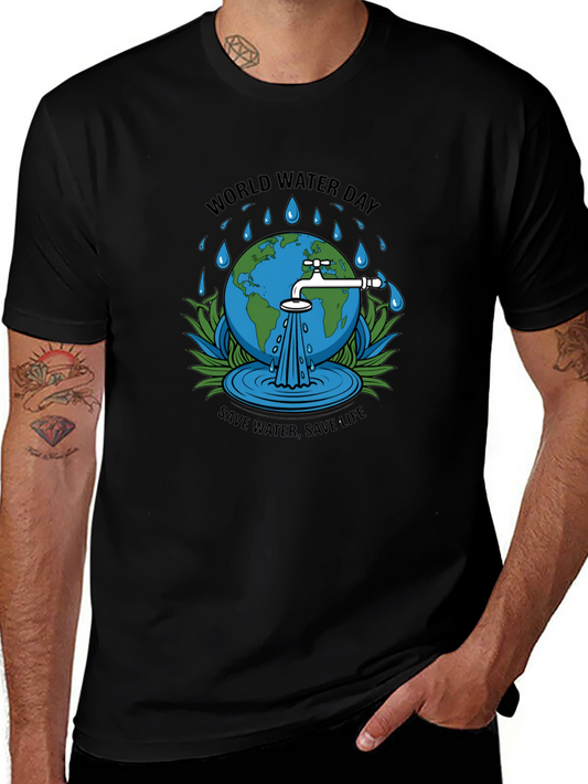 World Water Day Graphic Tee - Save Water Save Life
