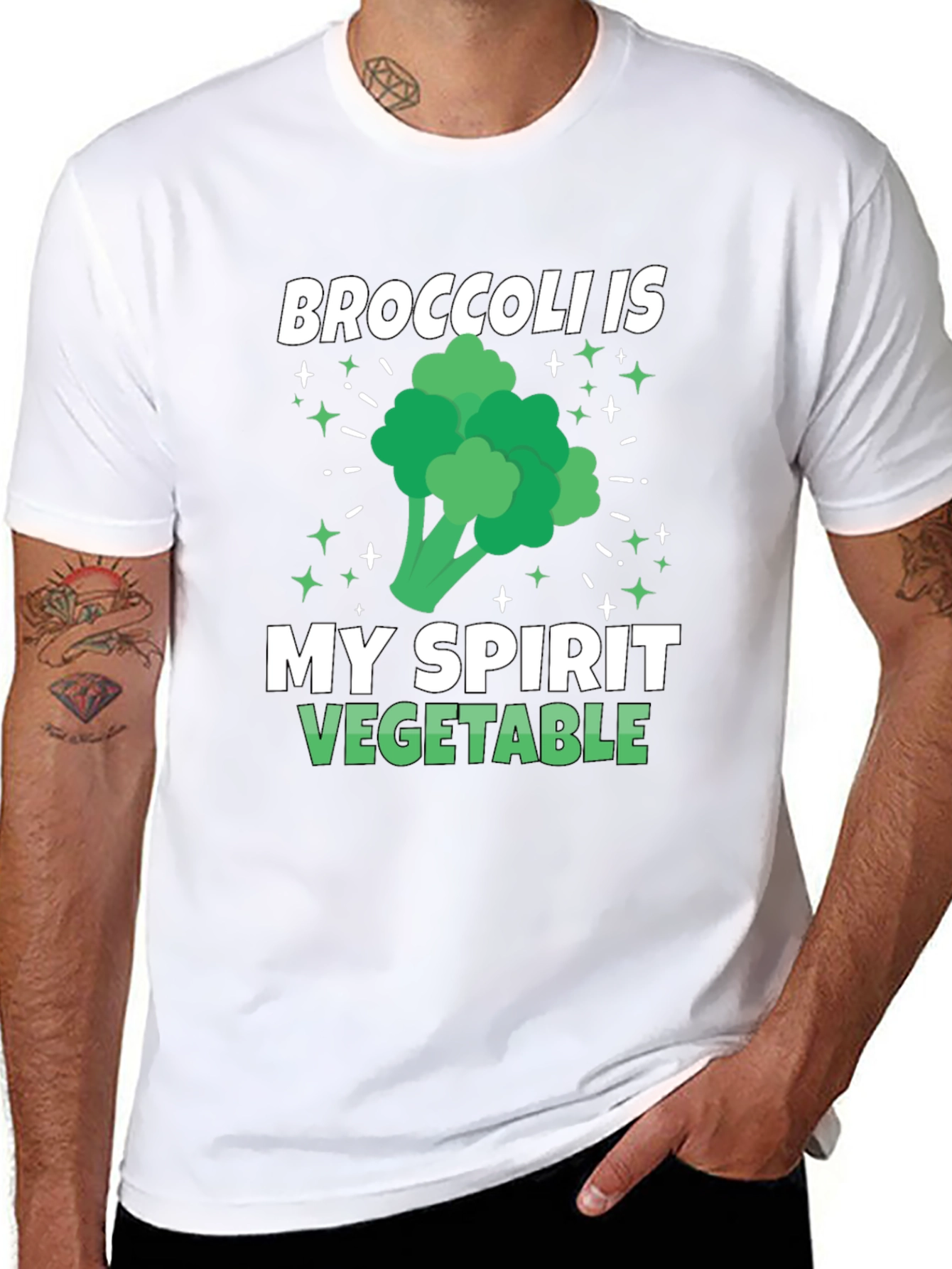 Broccoli Is My Spirit Vegetable Funny T-Shirt