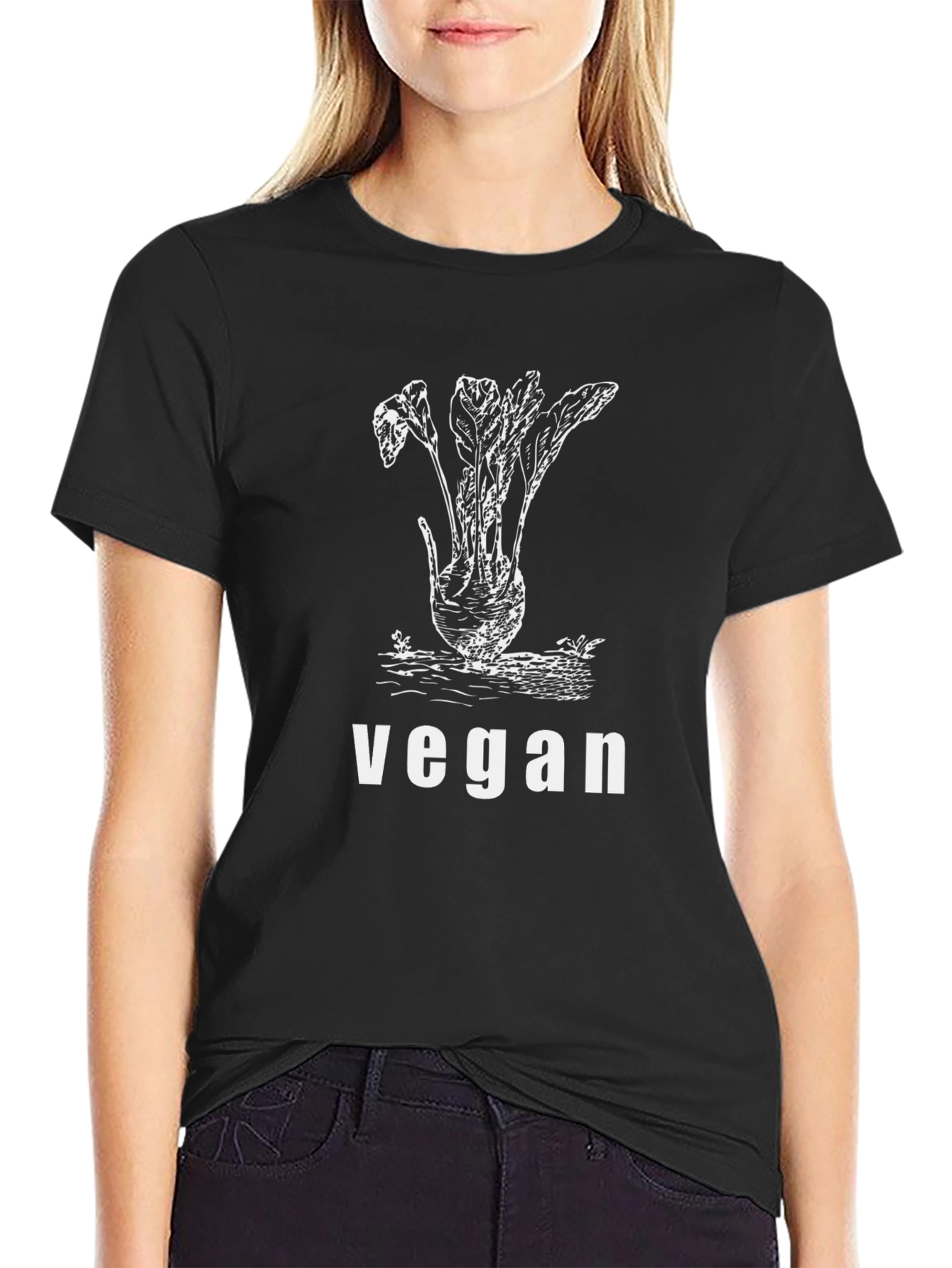 Vegan Beet T-Shirt - Black Graphic Tee