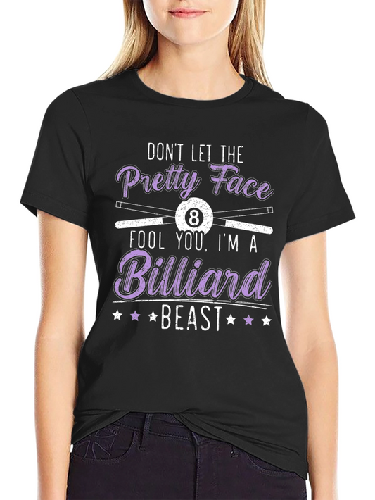 Billiard Beast T-Shirt - Funny Pool Player Tee