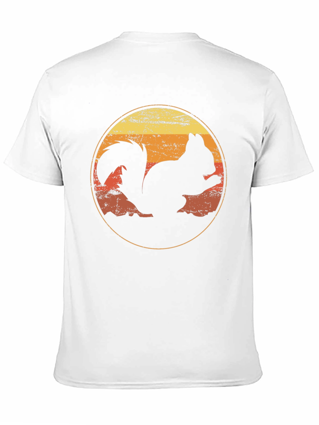 Retro Squirrel Graphic Tee - Classic Crew Neck T-Shirt