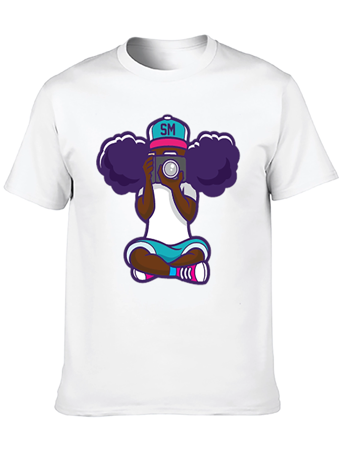 Cartoon Photographer Graphic T-Shirt