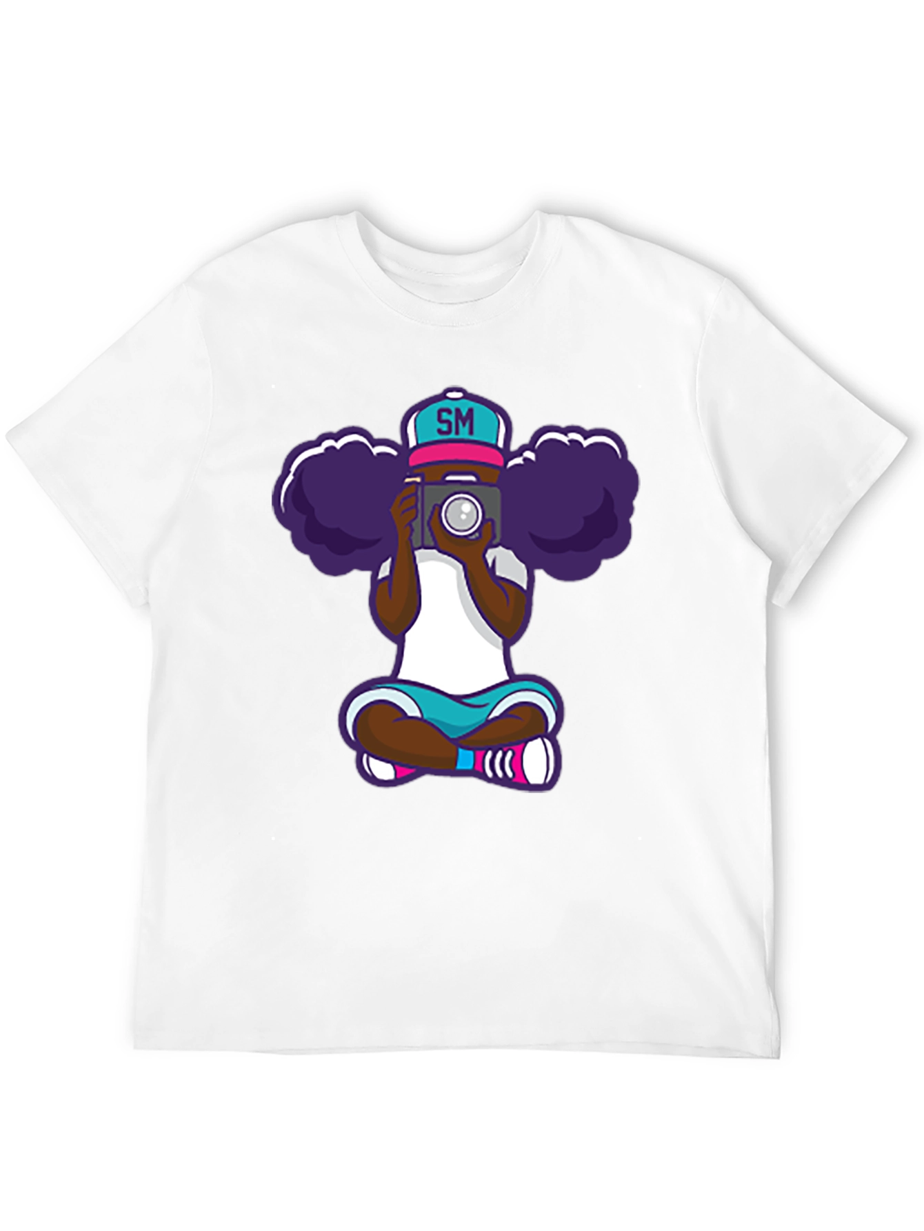 Cartoon Photographer Graphic T-Shirt