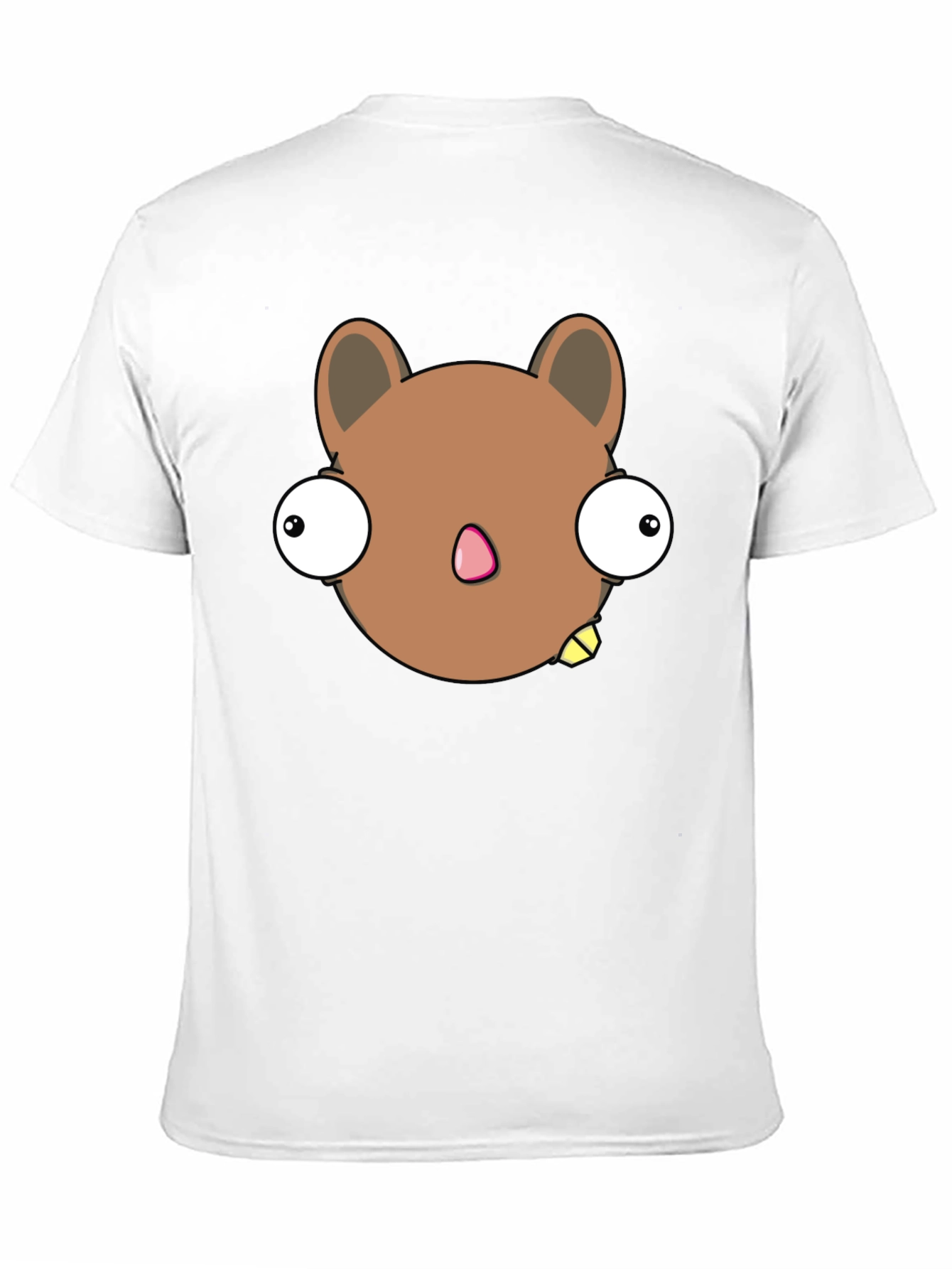 Funny Cartoon Character Graphic Black T-Shirt