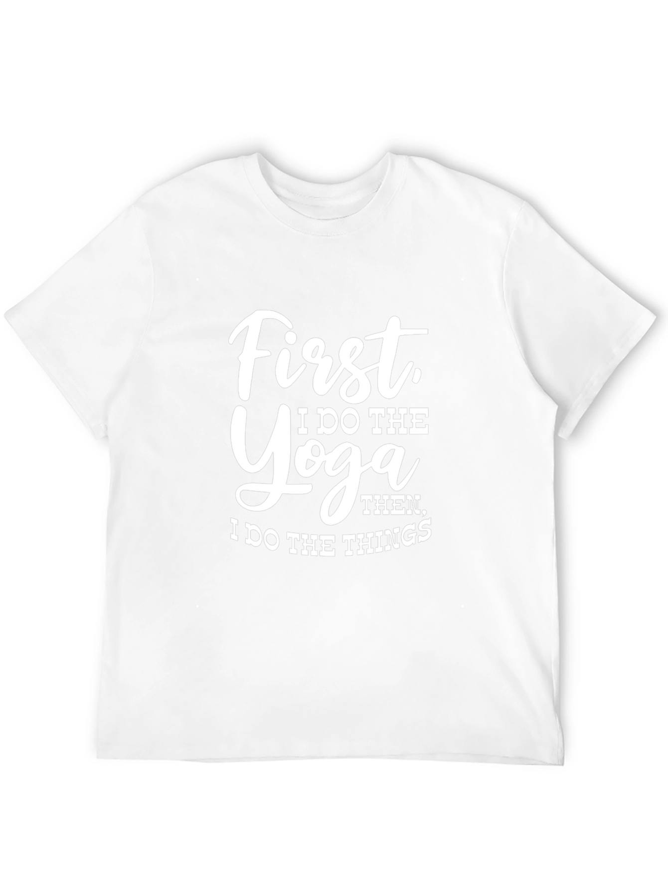 Yoga Then Things Graphic Tee