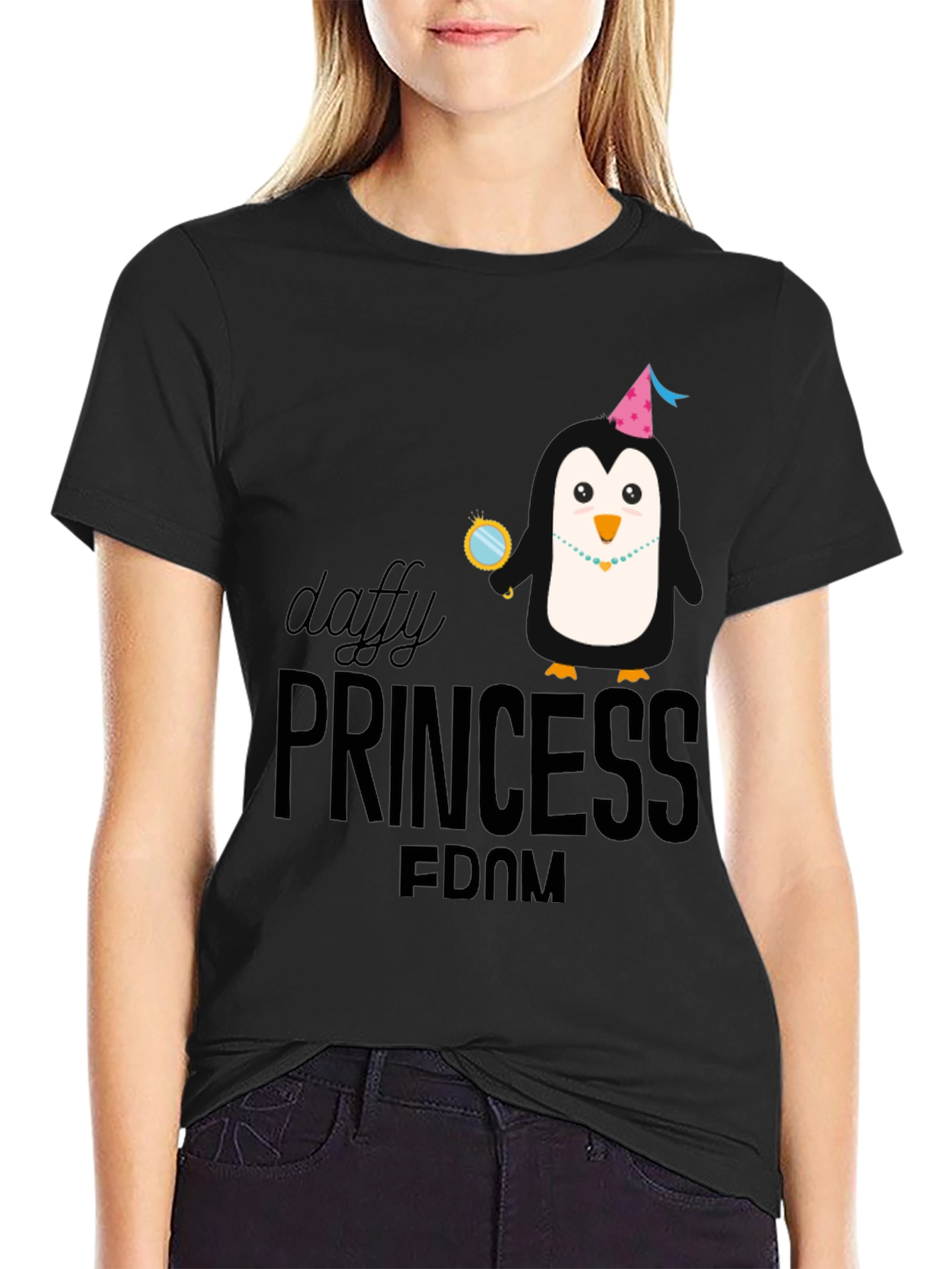 Daffy Princess Penguin Graphic Tee