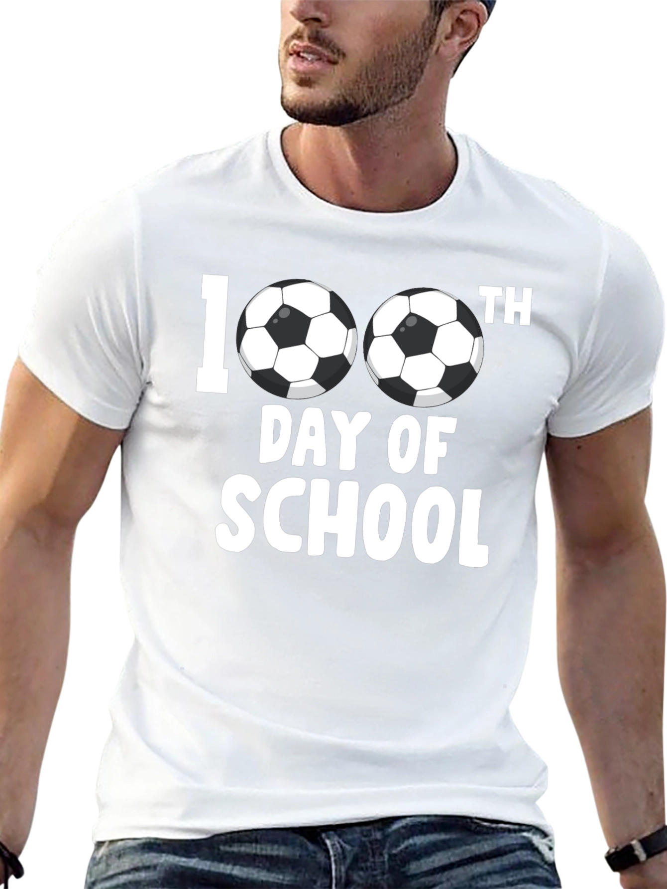 100th Day of School Soccer T-Shirt