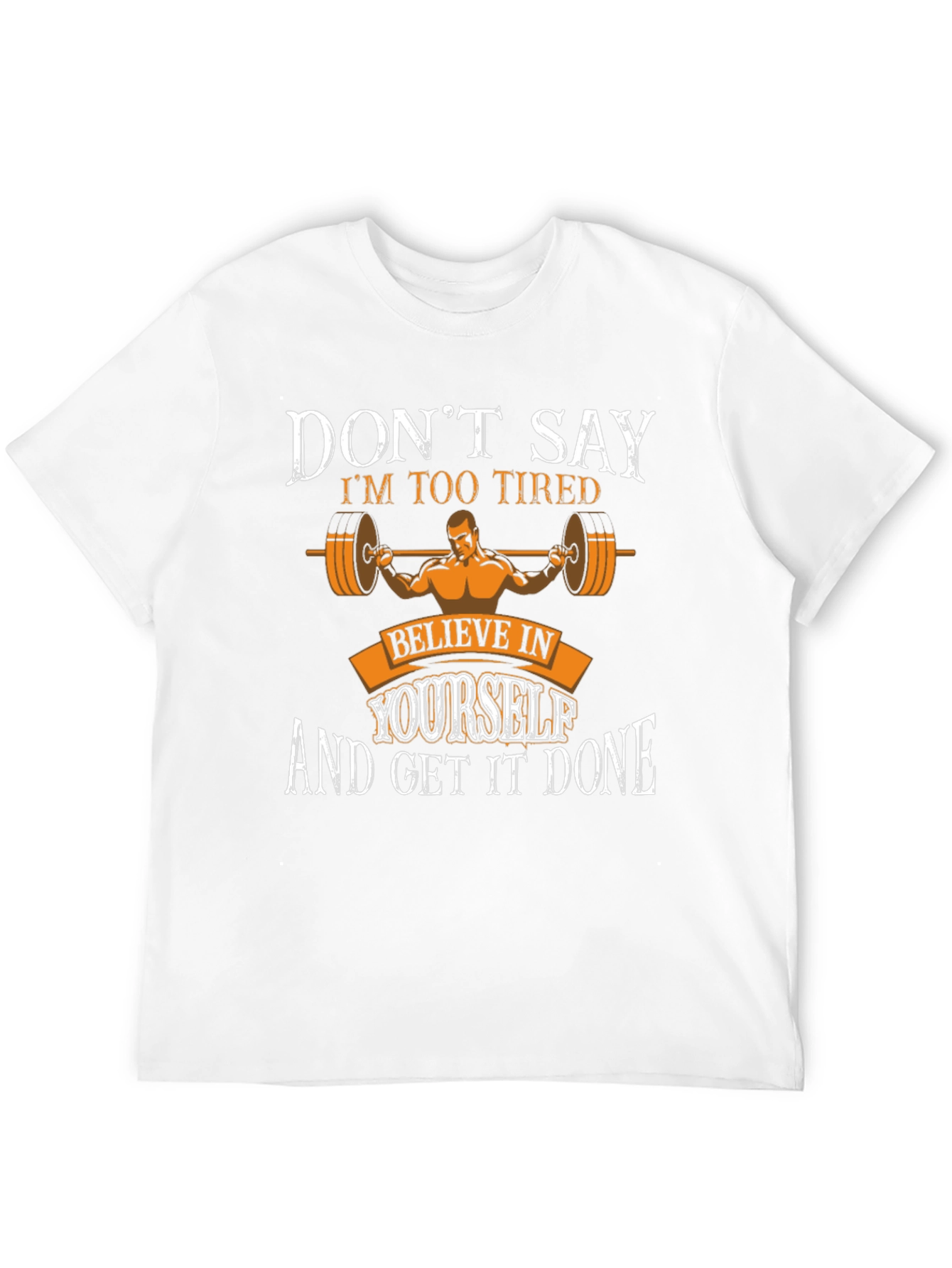 Motivational Workout T-Shirt - Believe in Yourself