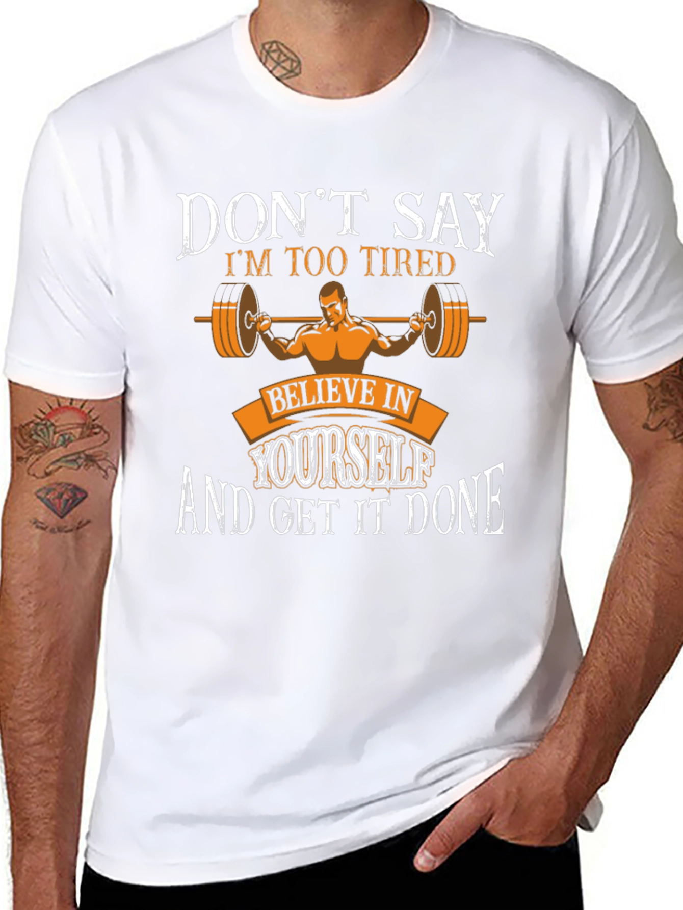 Motivational Workout T-Shirt - Believe in Yourself