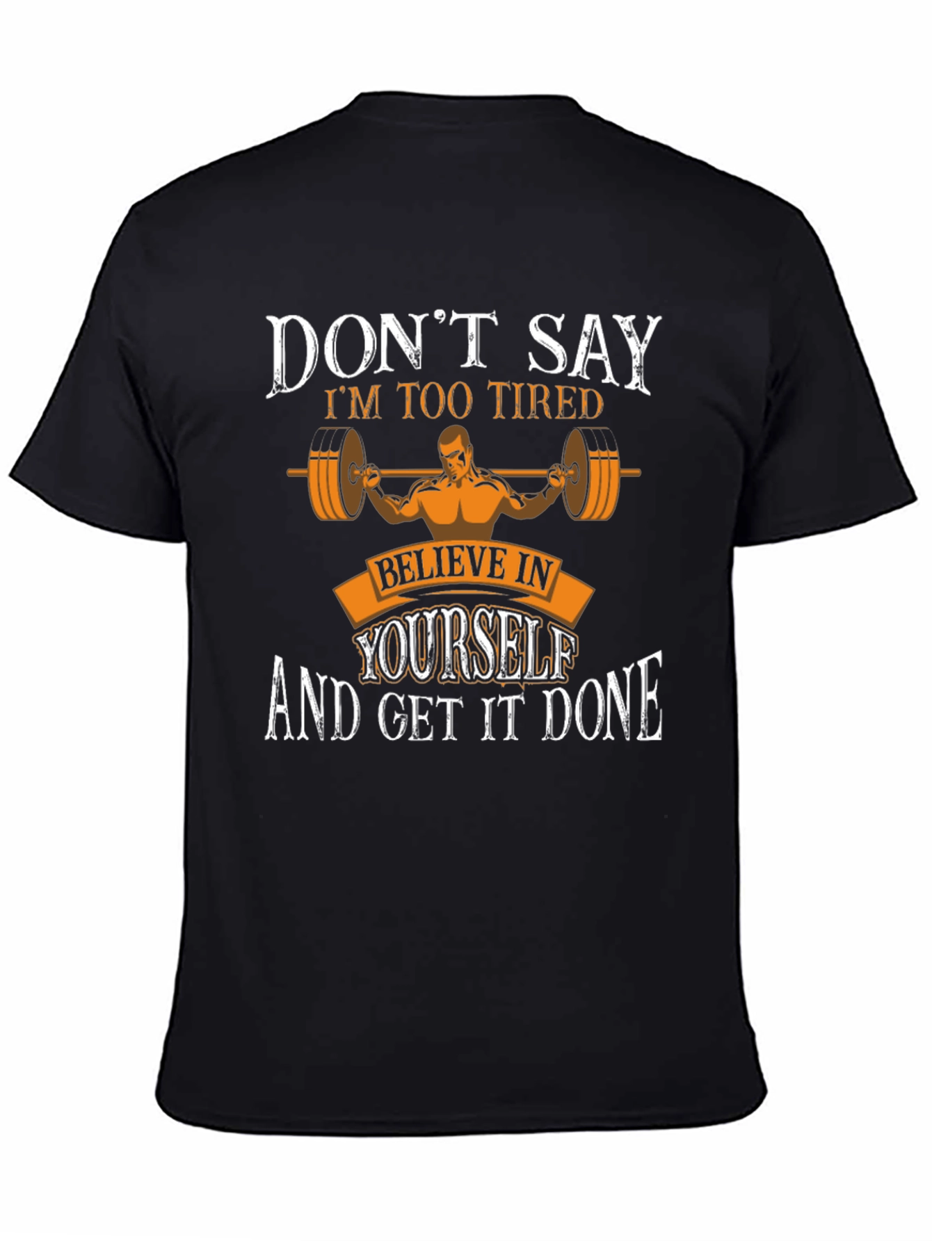 Motivational Workout T-Shirt - Believe in Yourself
