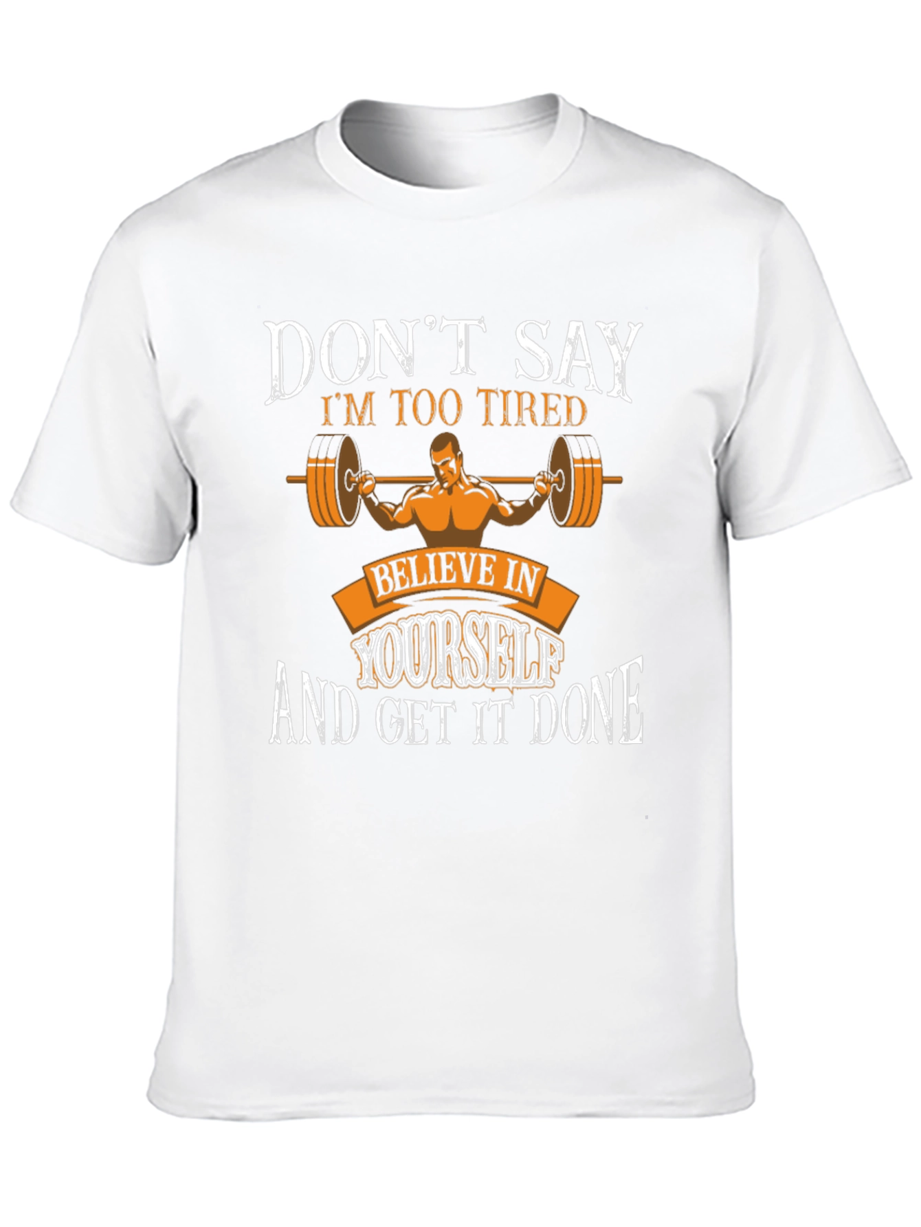 Motivational Workout T-Shirt - Believe in Yourself