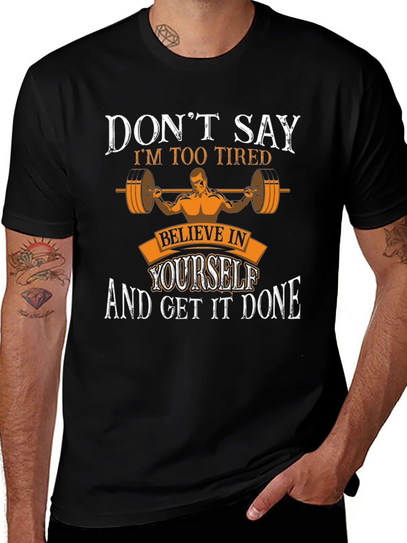 Motivational Workout T-Shirt - Believe in Yourself