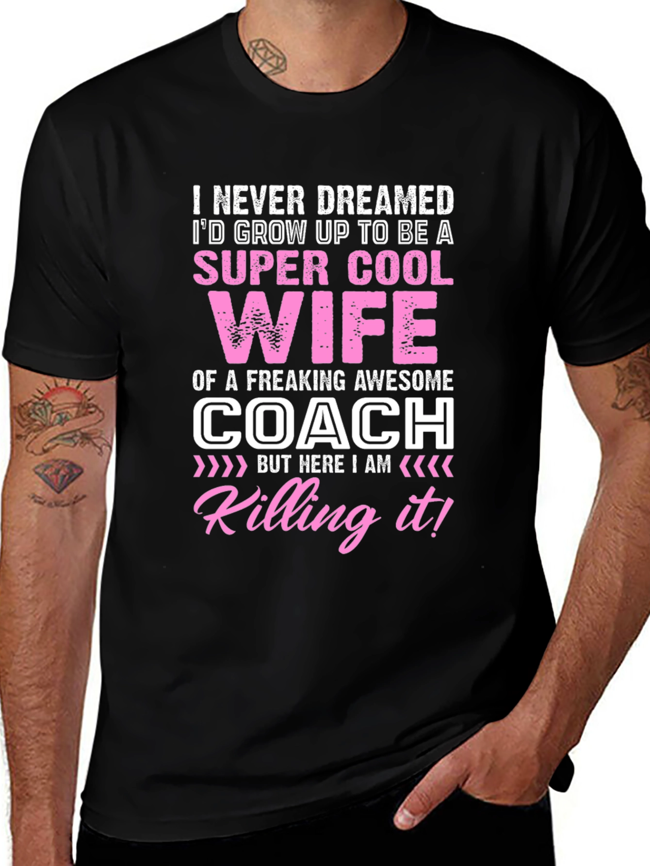 Super Cool Coach Wife Graphic T-Shirt