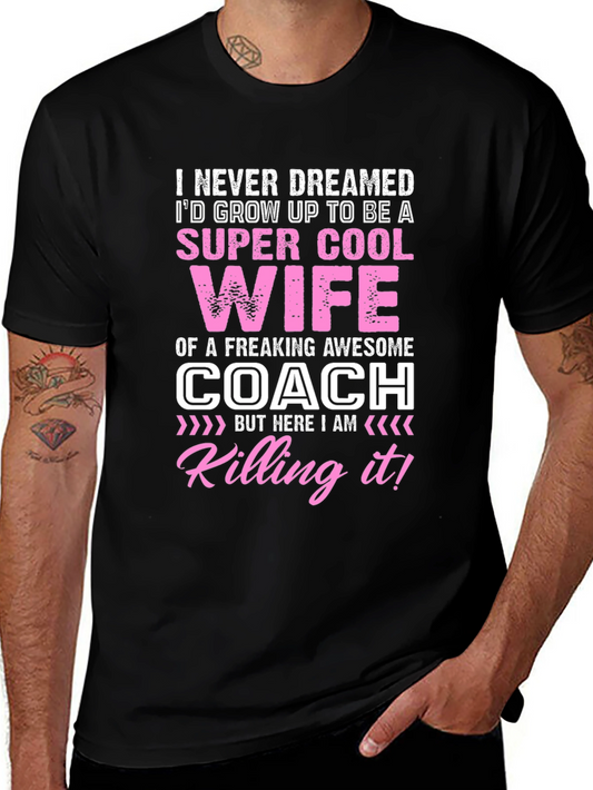 Super Cool Coach Wife Graphic T-Shirt