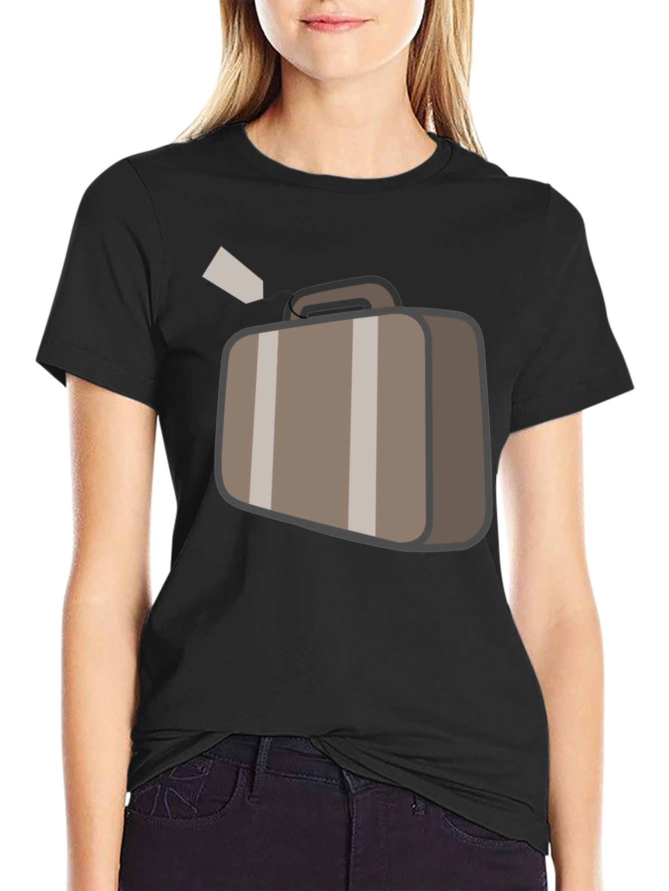 Travel Ready Graphic Tee - Suitcase Design
