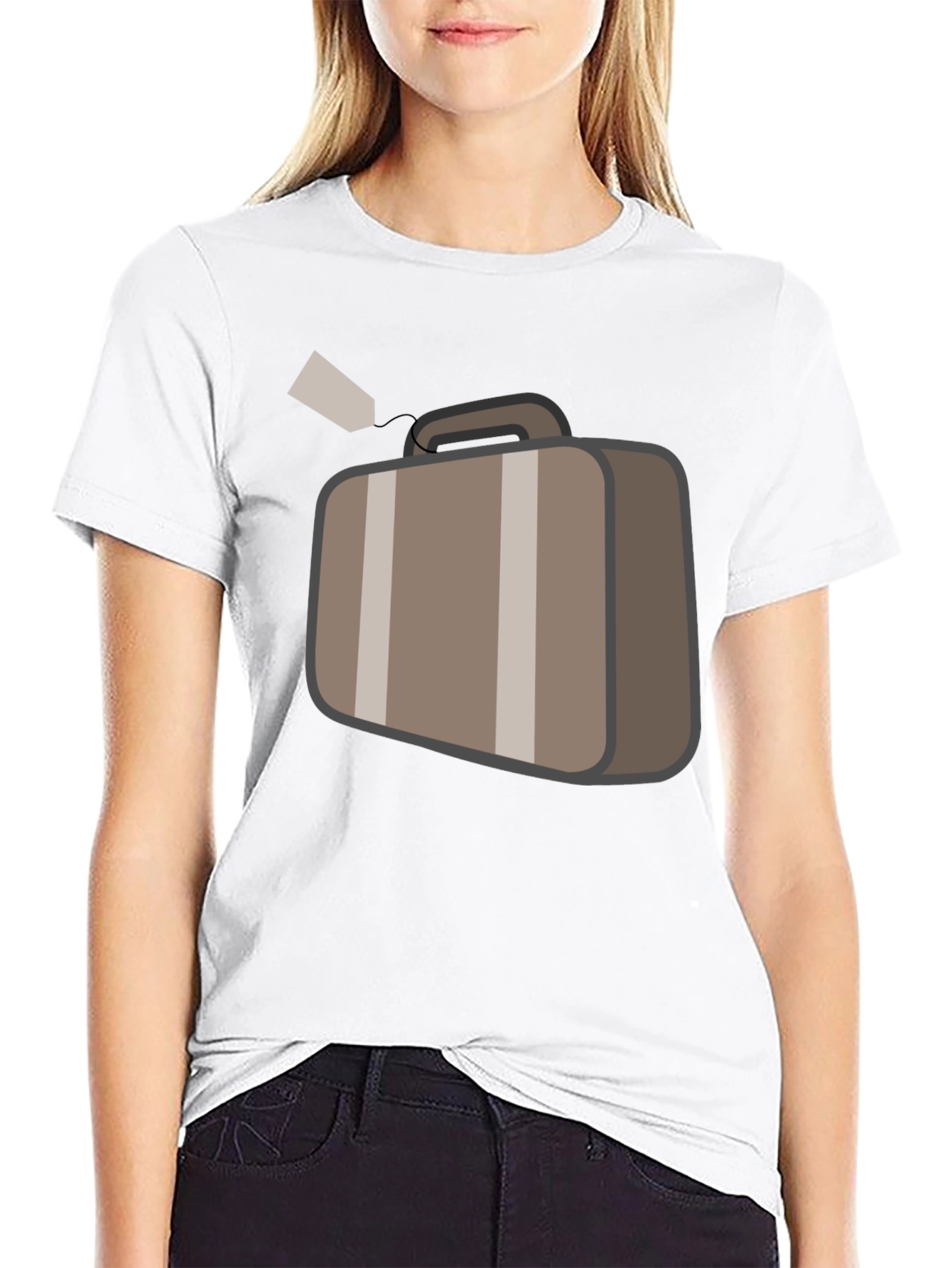 Travel Ready Graphic Tee - Suitcase Design