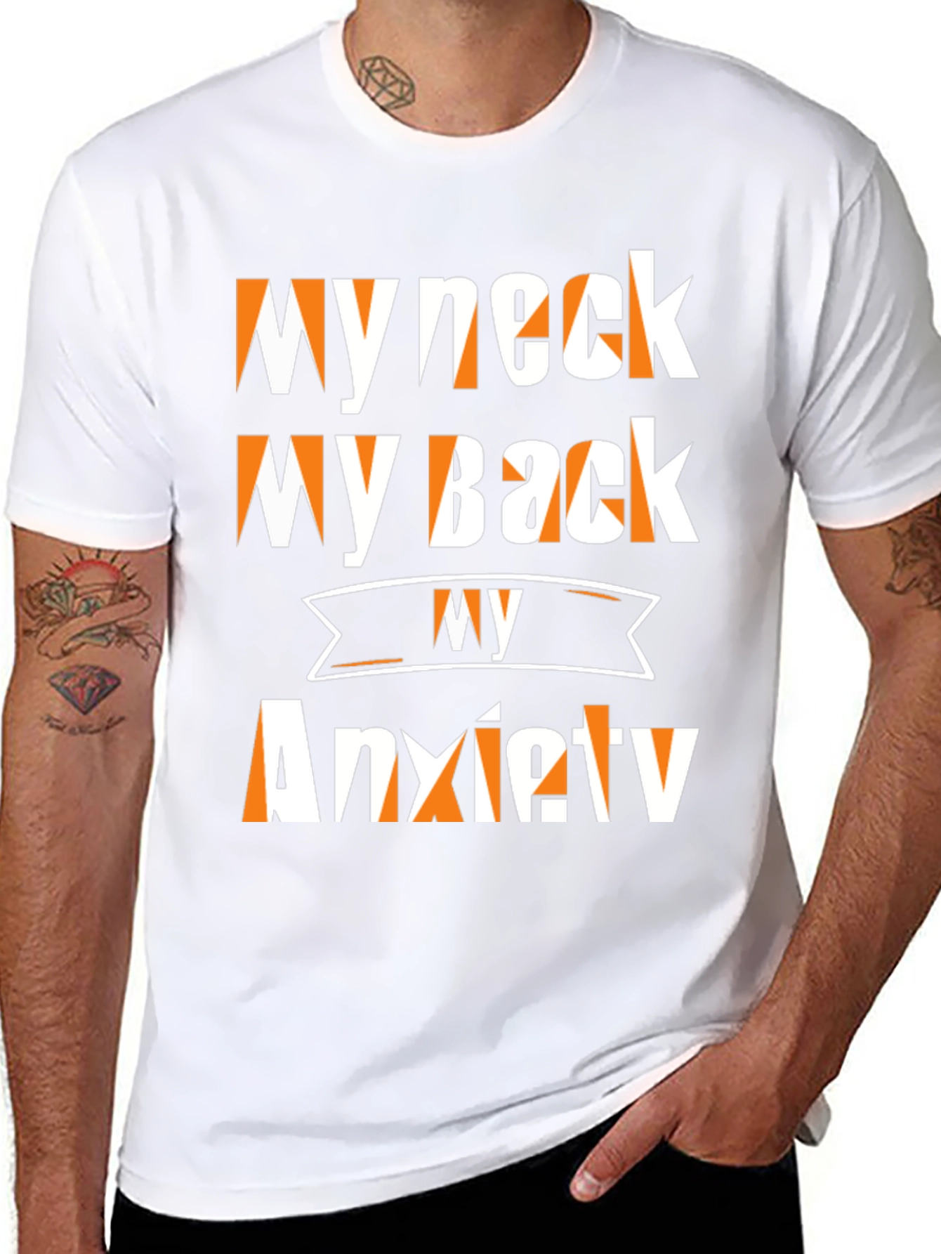 Funny My Neck My Back Anxiety T-Shirt