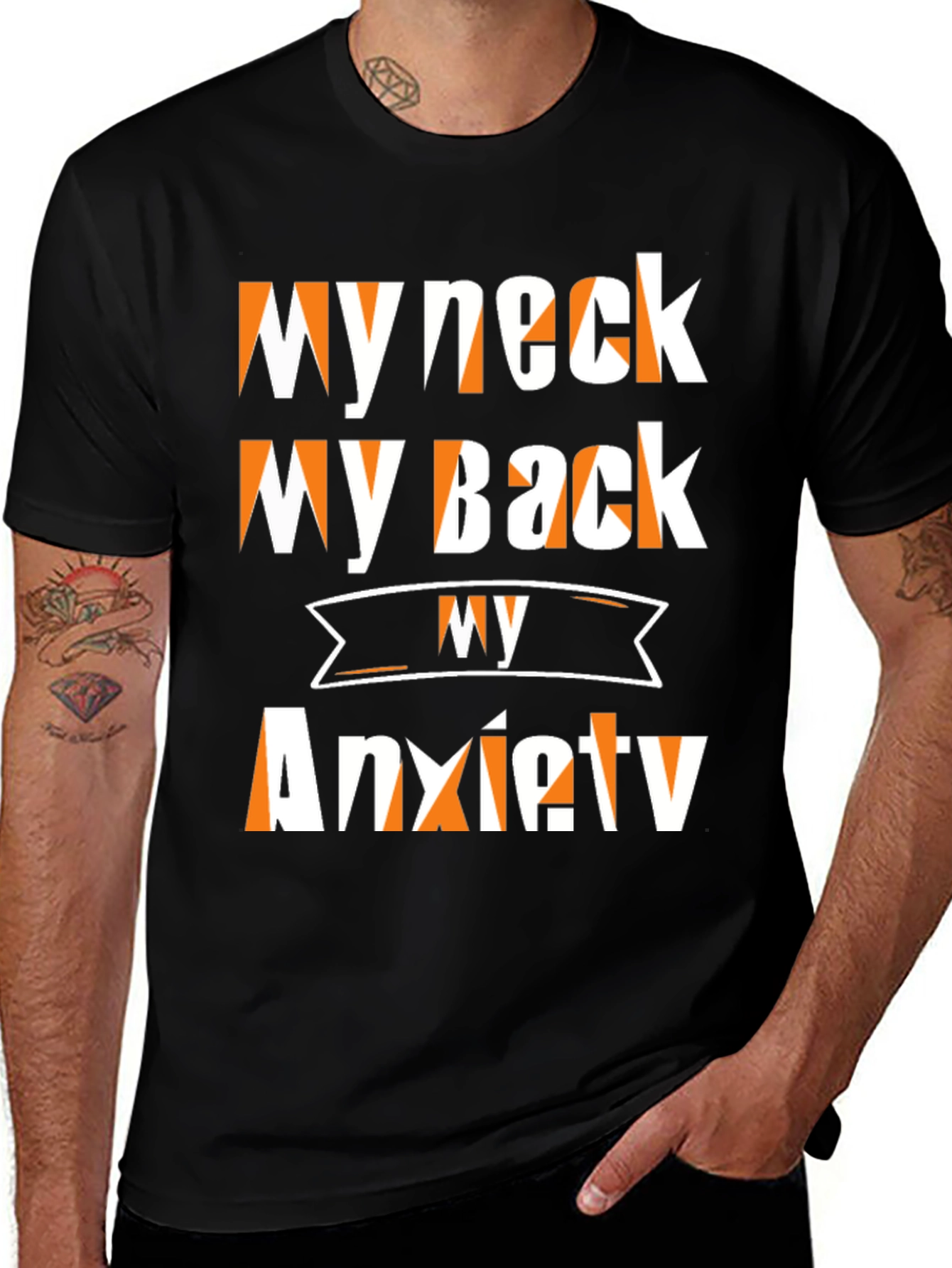 Funny My Neck My Back Anxiety T-Shirt
